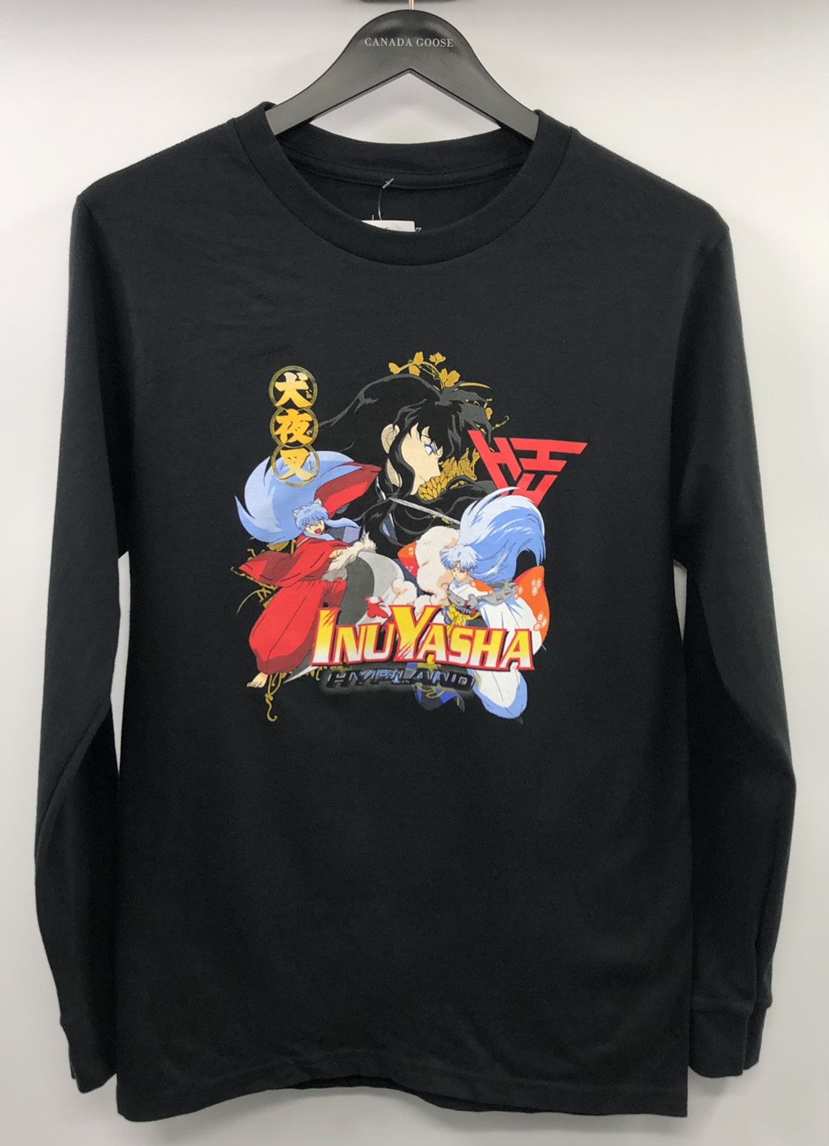 Cartoon Network × Hypland Hypland Inuyasha Bonds Black Long Sleeve T-Shirt Small Size US S / EU 44-46 / 1 - 1 Thumbnail