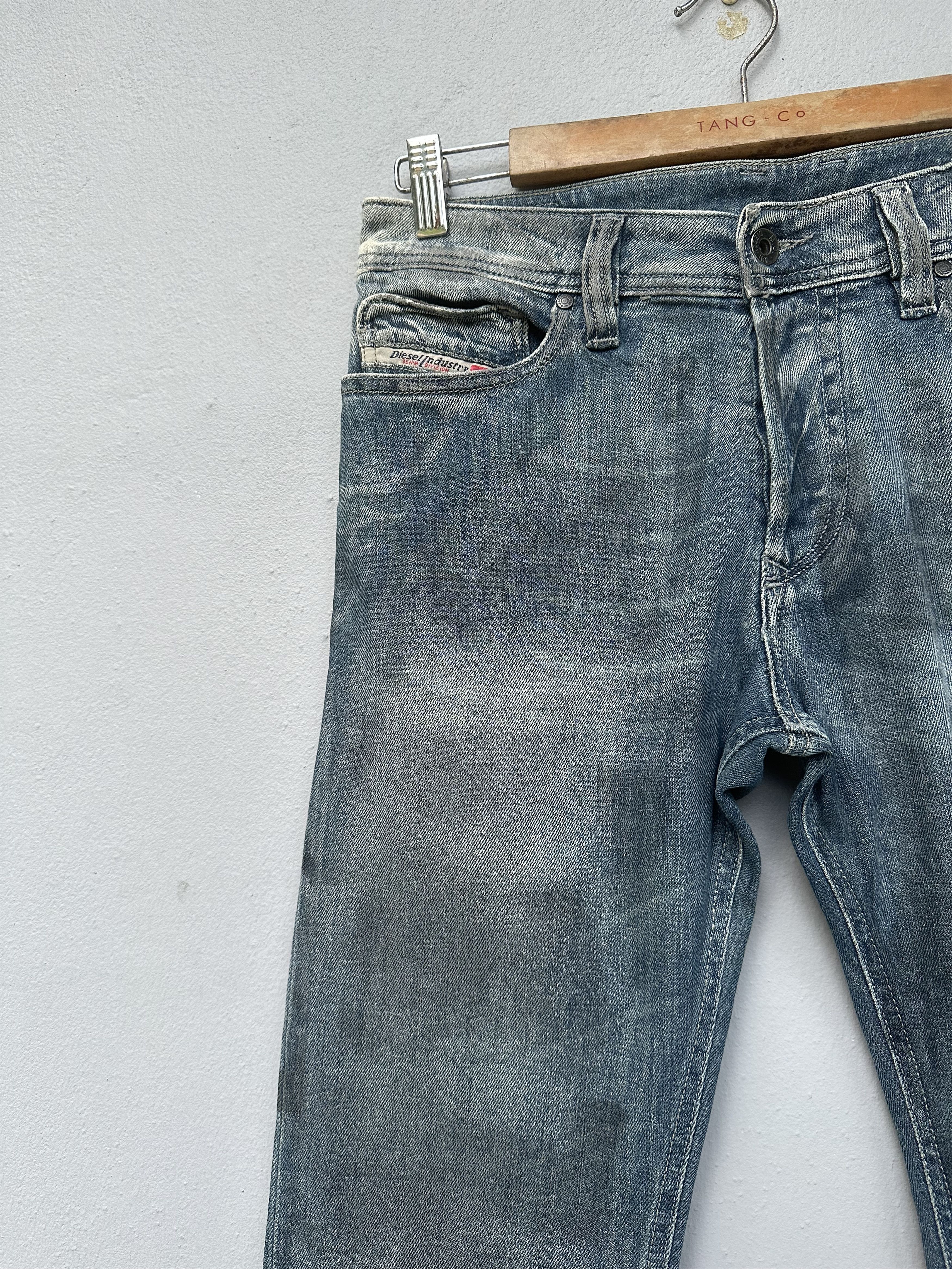 Diesel RARE!! Dirty Waxed Distressed Diesel Industry Italy Jeans Size US 30 / EU 46 - 11 Thumbnail