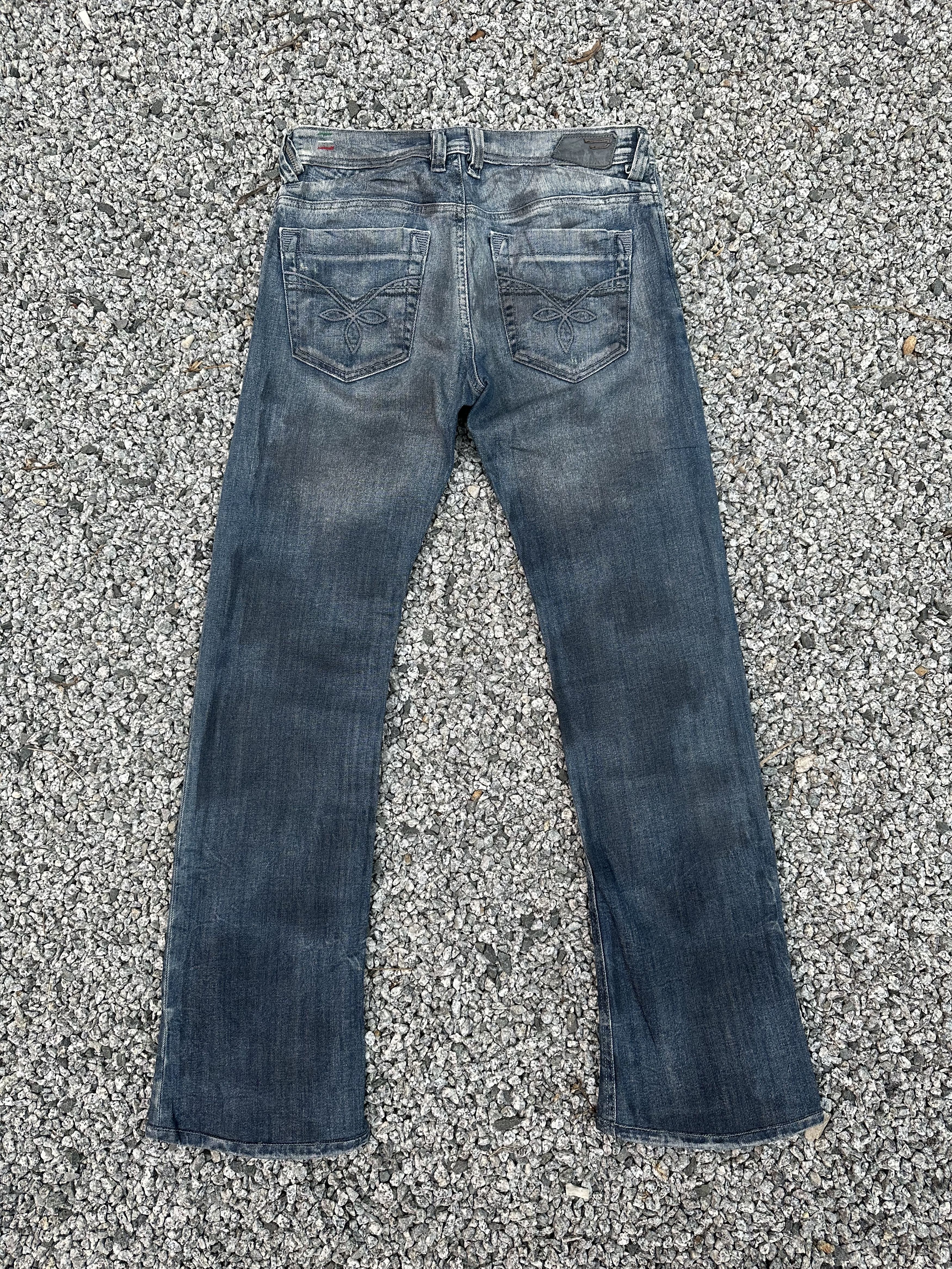 Diesel RARE!! Dirty Waxed Distressed Diesel Industry Italy Jeans Size US 30 / EU 46 - 6 Thumbnail