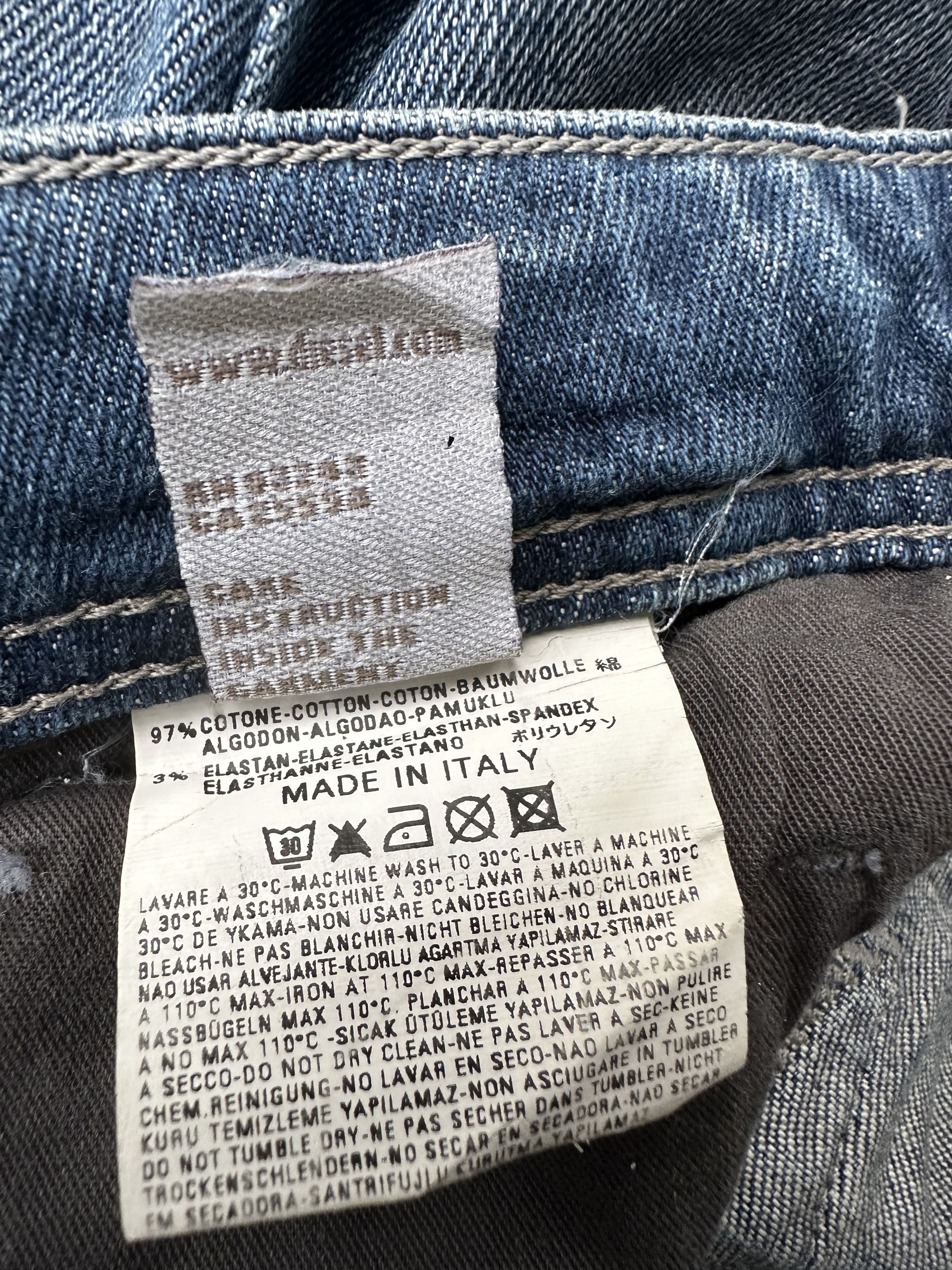 Diesel RARE!! Dirty Waxed Distressed Diesel Industry Italy Jeans Size US 30 / EU 46 - 25 Thumbnail