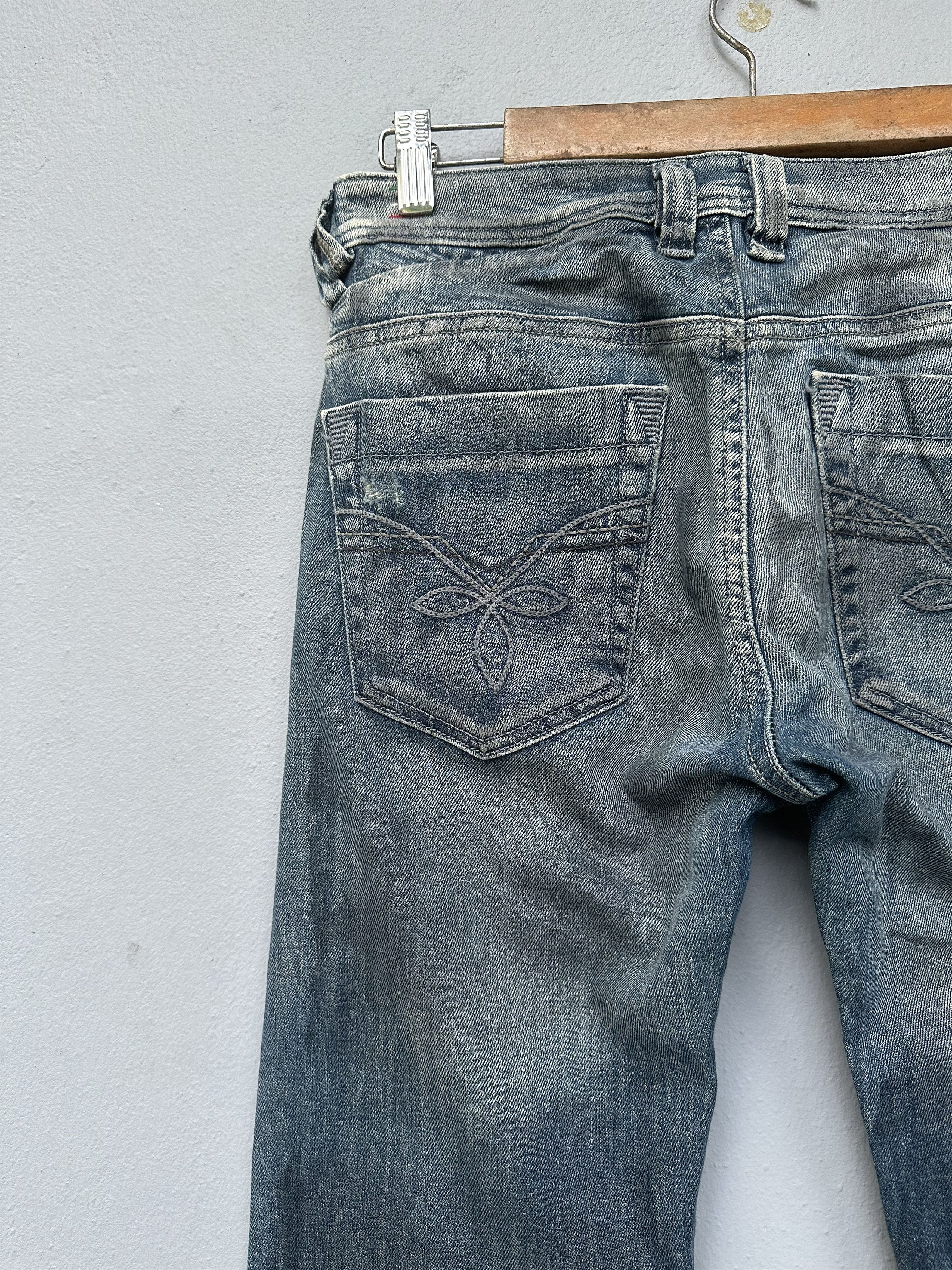Diesel RARE!! Dirty Waxed Distressed Diesel Industry Italy Jeans Size US 30 / EU 46 - 18 Thumbnail