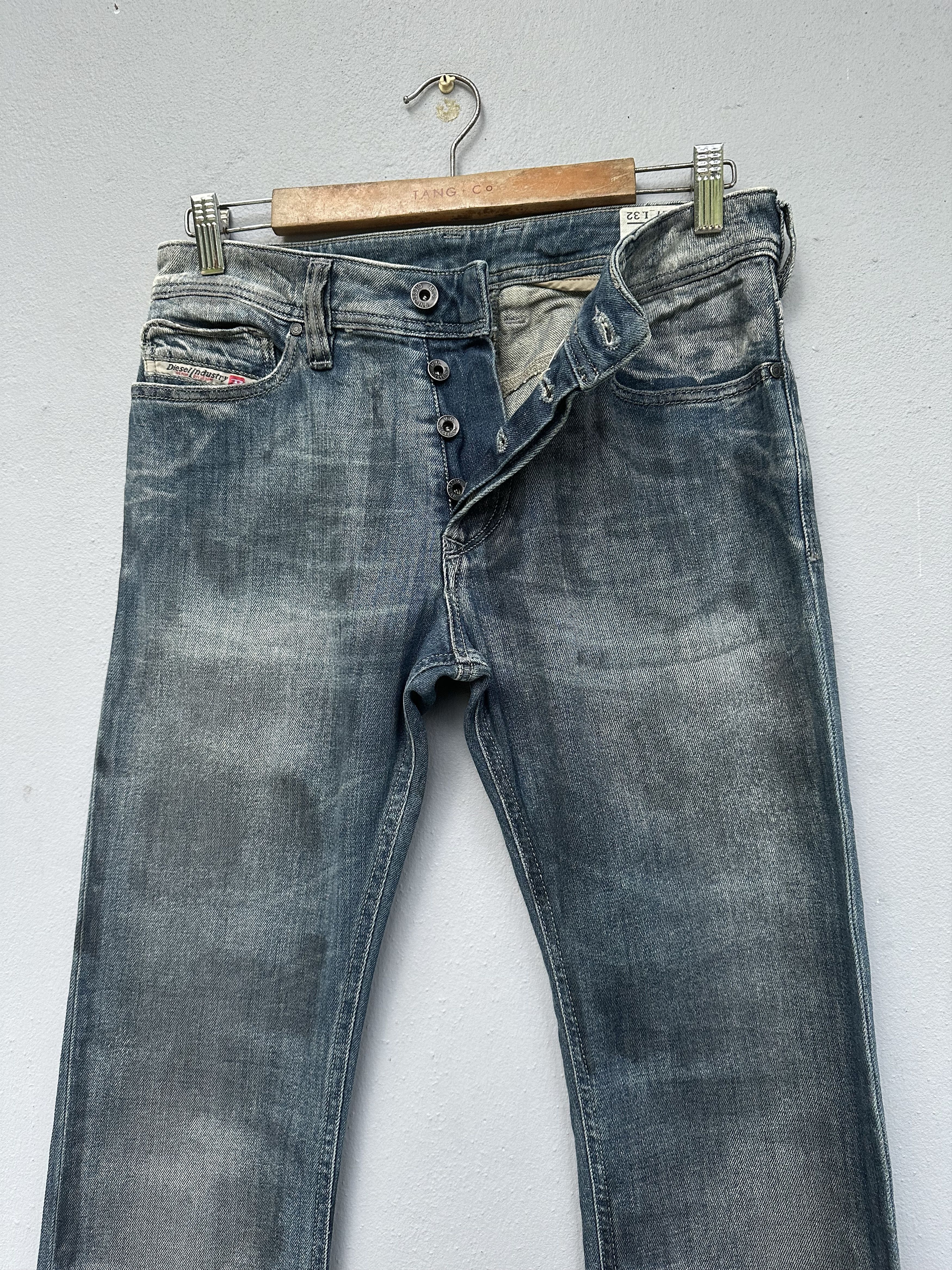Diesel RARE!! Dirty Waxed Distressed Diesel Industry Italy Jeans Size US 30 / EU 46 - 10 Thumbnail