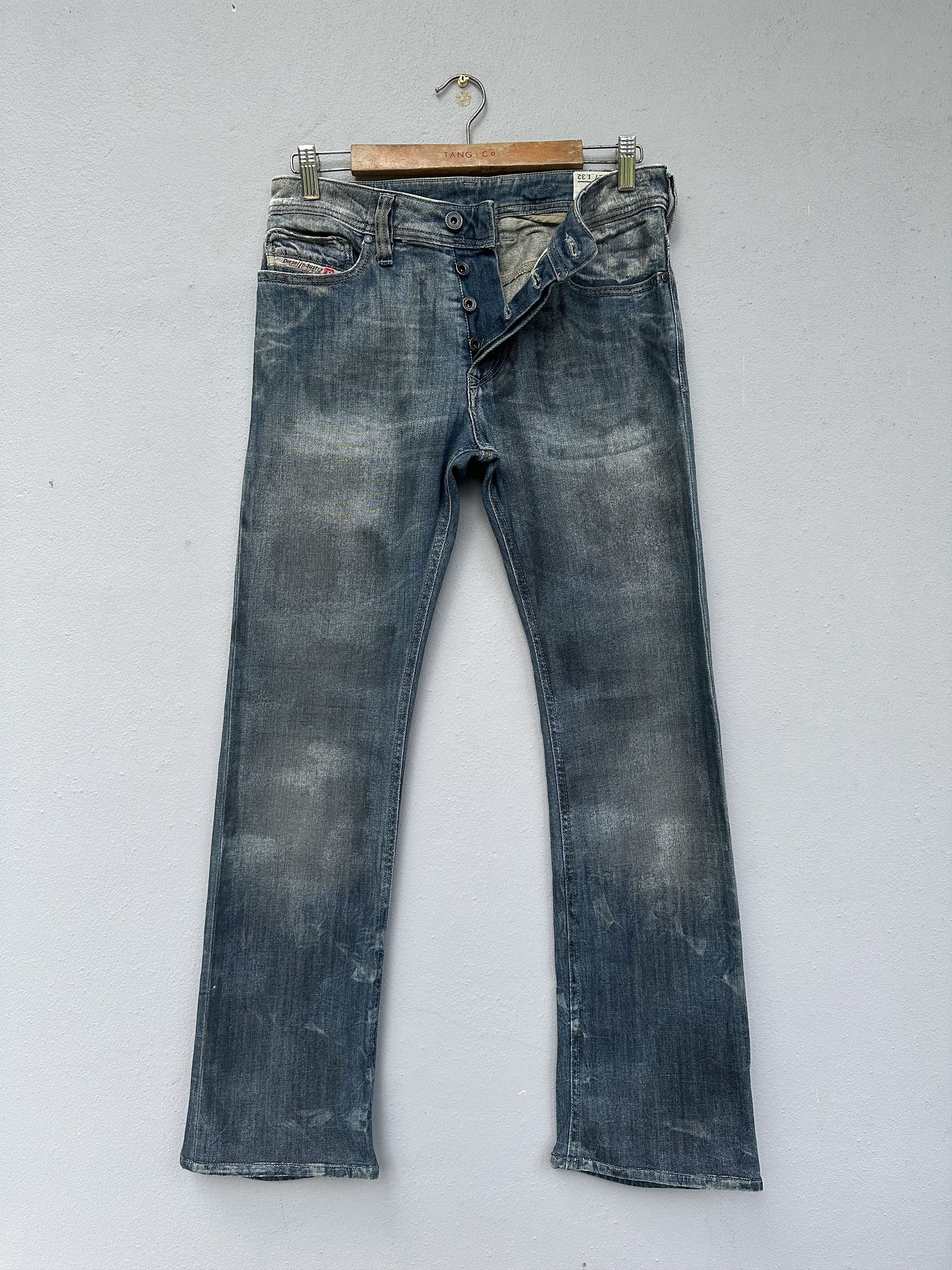 Diesel RARE!! Dirty Waxed Distressed Diesel Industry Italy Jeans Size US 30 / EU 46 - 7 Thumbnail