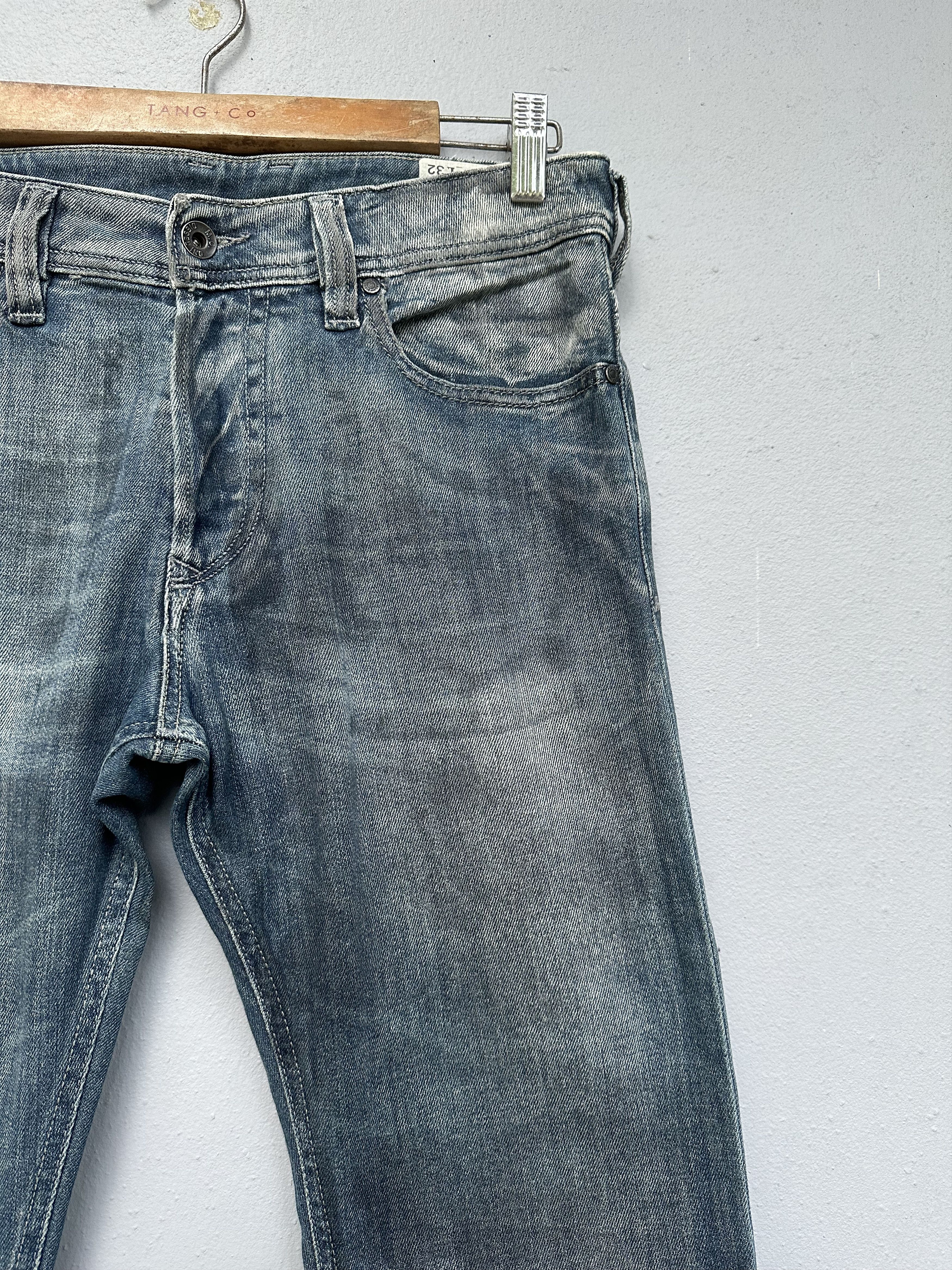 Diesel RARE!! Dirty Waxed Distressed Diesel Industry Italy Jeans Size US 30 / EU 46 - 14 Thumbnail