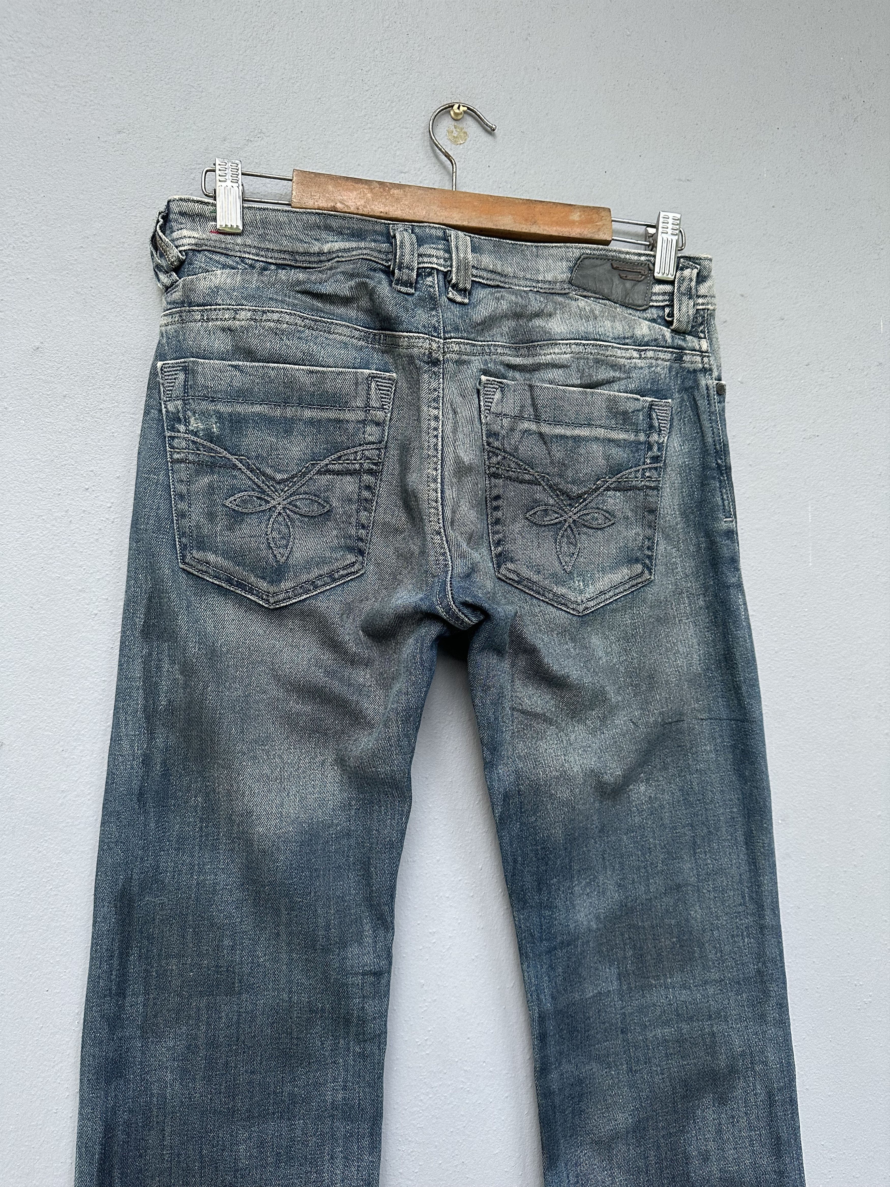 Diesel RARE!! Dirty Waxed Distressed Diesel Industry Italy Jeans Size US 30 / EU 46 - 17 Thumbnail
