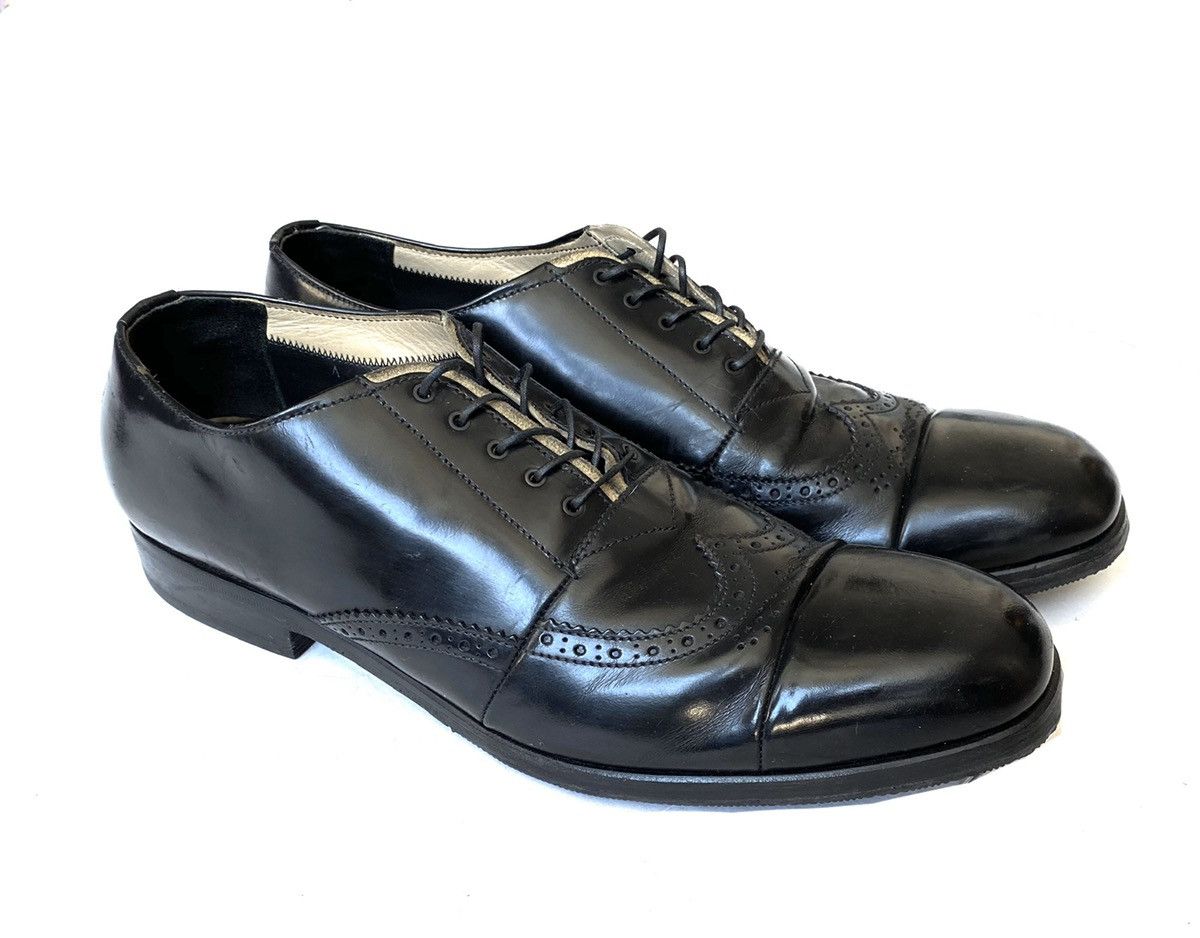 Prada Prada Deconstructed Leather Brogue Shoes Toe Cap Size US 10.5 / EU 43-44 - 1 Thumbnail