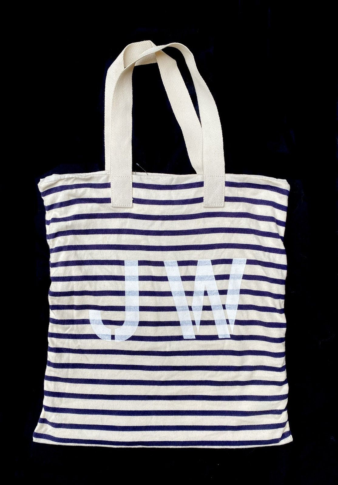 Junya Watanabe JW Blue and White Striped Tote Bag Size ONE SIZE - 1 Thumbnail