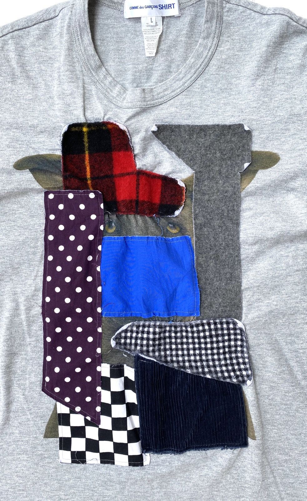 Comme des Garcons SS14 Animal Patchwork T Shirt Size US L / EU 52-54 / 3 - 2 Thumbnail