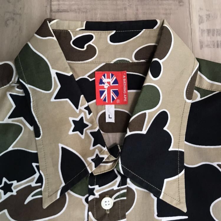 Bape BAPE sta camo long sleeve shirt psyche Size US L / EU 52-54 / 3 - 2 Thumbnail