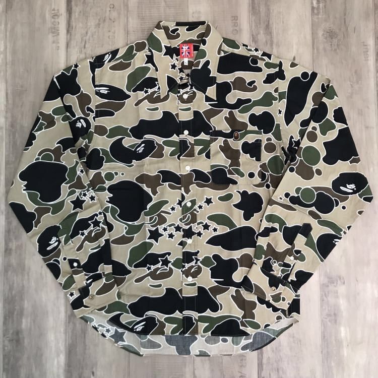 Bape BAPE sta camo long sleeve shirt psyche Size US L / EU 52-54 / 3 - 1 Thumbnail