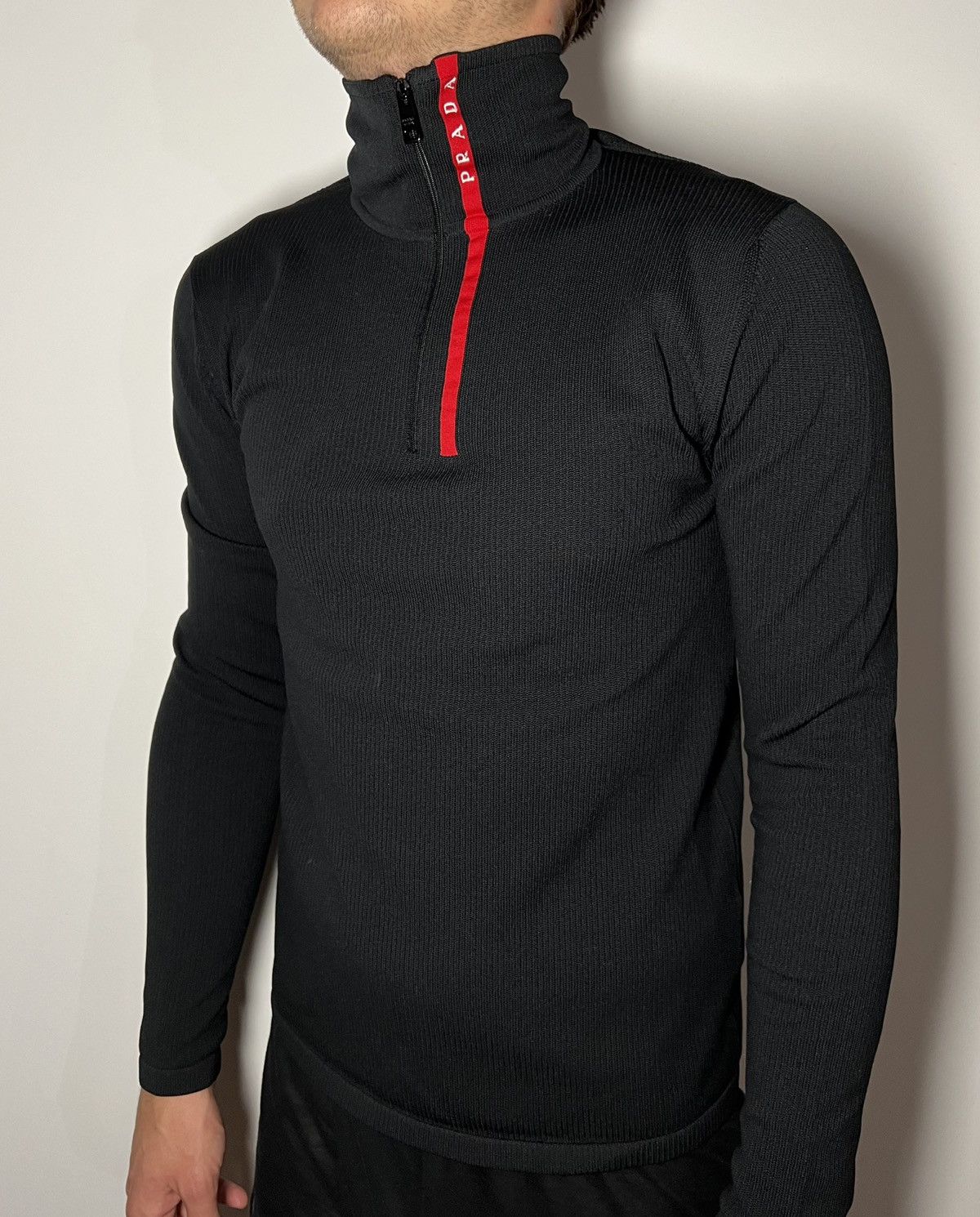 Prada 🔥$1.6K🔥 RUNWAY Prada Sport Stretchy Tech Knit Top Size US S / EU 44-46 / 1 - 9 Thumbnail