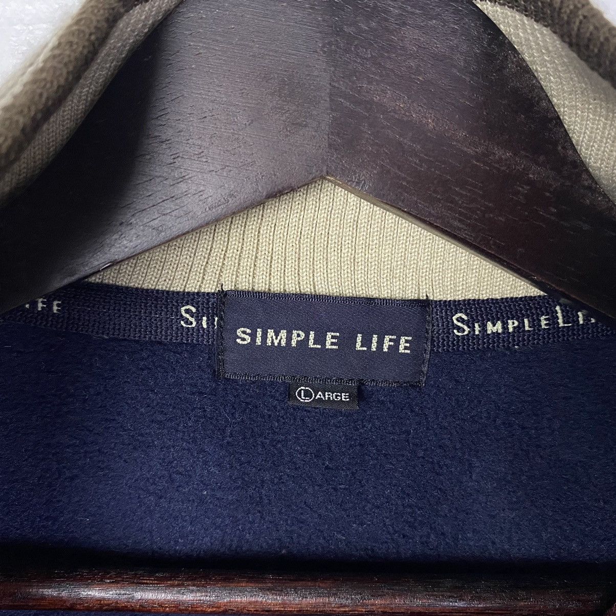 Japanese Brand × Vintage Vintage‼️Japanese Brand Simple Life Fleece Half Zip Size US XL / EU 56 / 4 - 7 Thumbnail