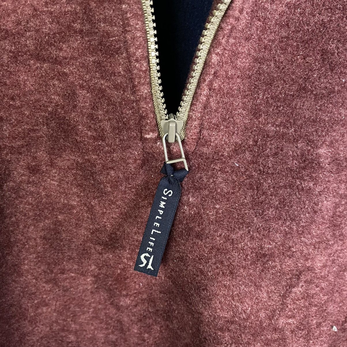 Japanese Brand × Vintage Vintage‼️Japanese Brand Simple Life Fleece Half Zip Size US XL / EU 56 / 4 - 8 Thumbnail