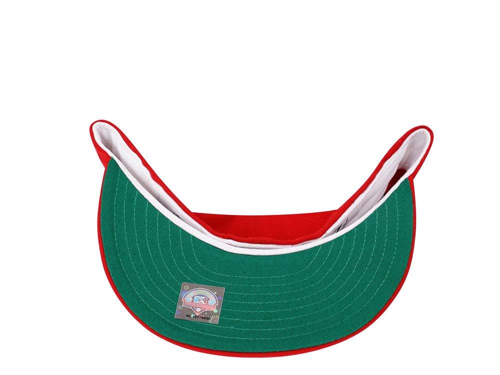 MLB × New Era Topperz Red Green Buffalo Bisons 7 1/8 Fitted Not Hatclub Size ONE SIZE - 9 Thumbnail