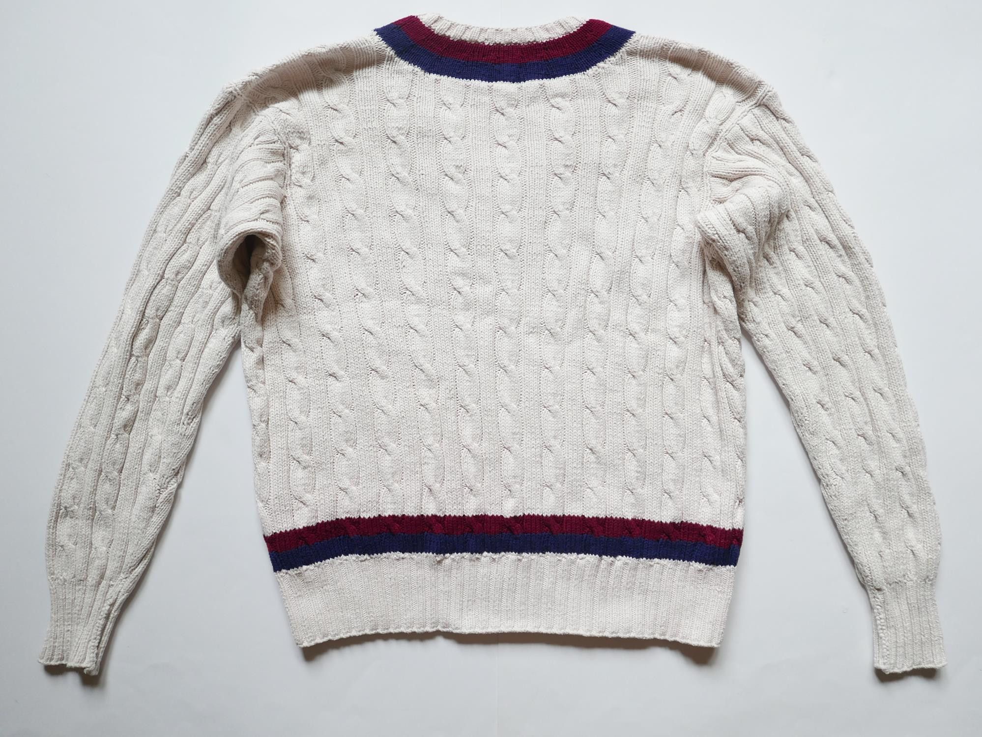 Polo Ralph Lauren Polo Ralph Lauren Sweater Cable Cricket Tennis Handknit L Size US L / EU 52-54 / 3 - 2 Thumbnail