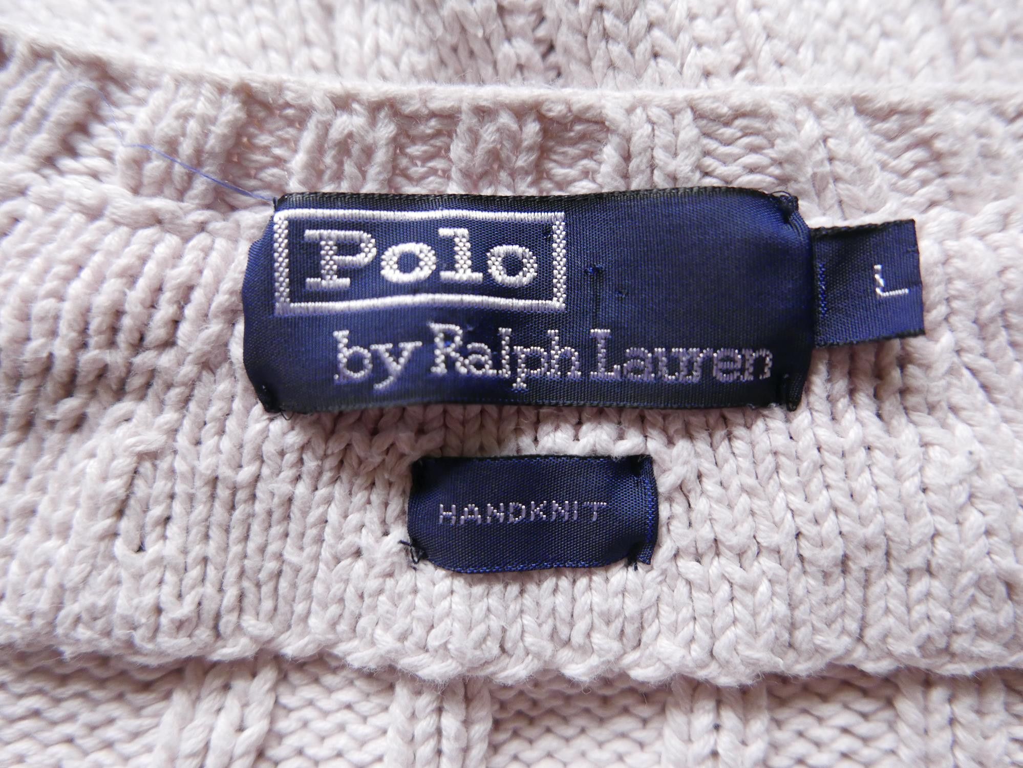 Polo Ralph Lauren Polo Ralph Lauren Sweater Cable Cricket Tennis Handknit L Size US L / EU 52-54 / 3 - 3 Thumbnail