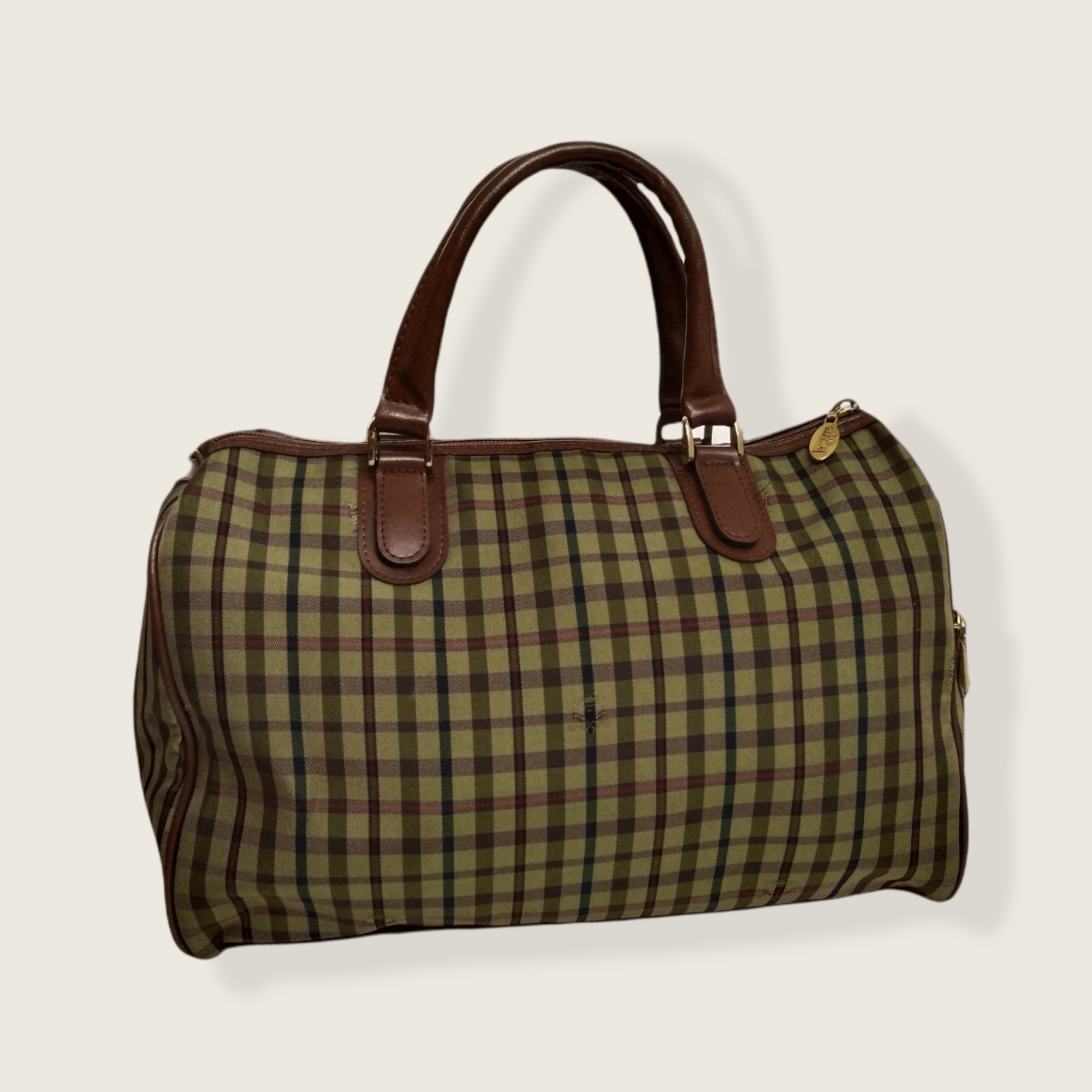 Designer × Other × Vintage VINTAGE LASSERRE PARIS CHECKERED BOSTON BAG Size ONE SIZE - 4 Thumbnail