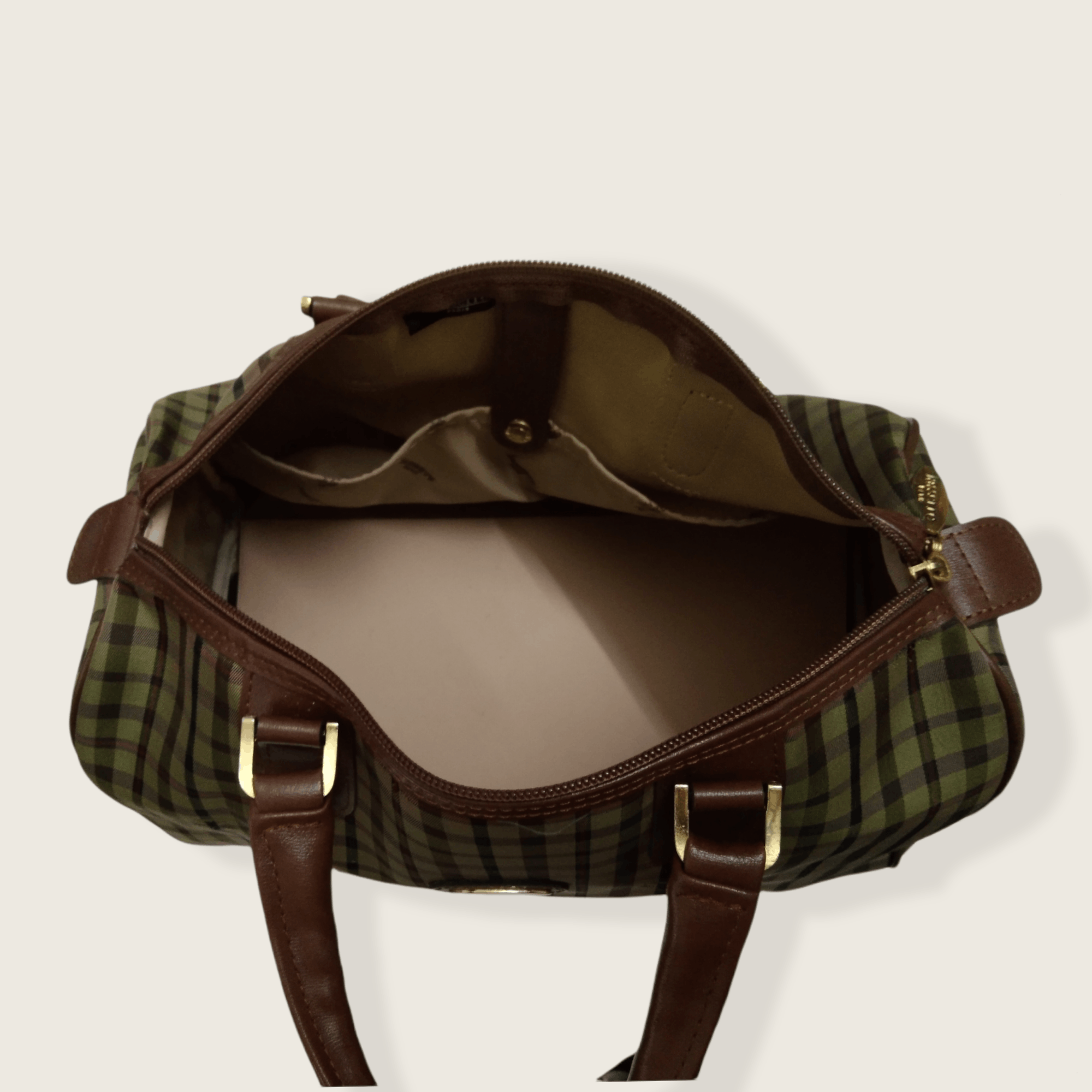 Designer × Other × Vintage VINTAGE LASSERRE PARIS CHECKERED BOSTON BAG Size ONE SIZE - 15 Thumbnail