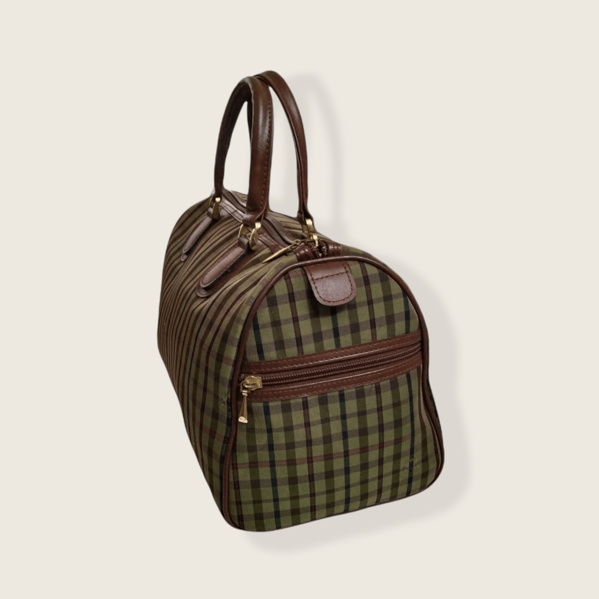 Designer × Other × Vintage VINTAGE LASSERRE PARIS CHECKERED BOSTON BAG Size ONE SIZE - 11 Thumbnail