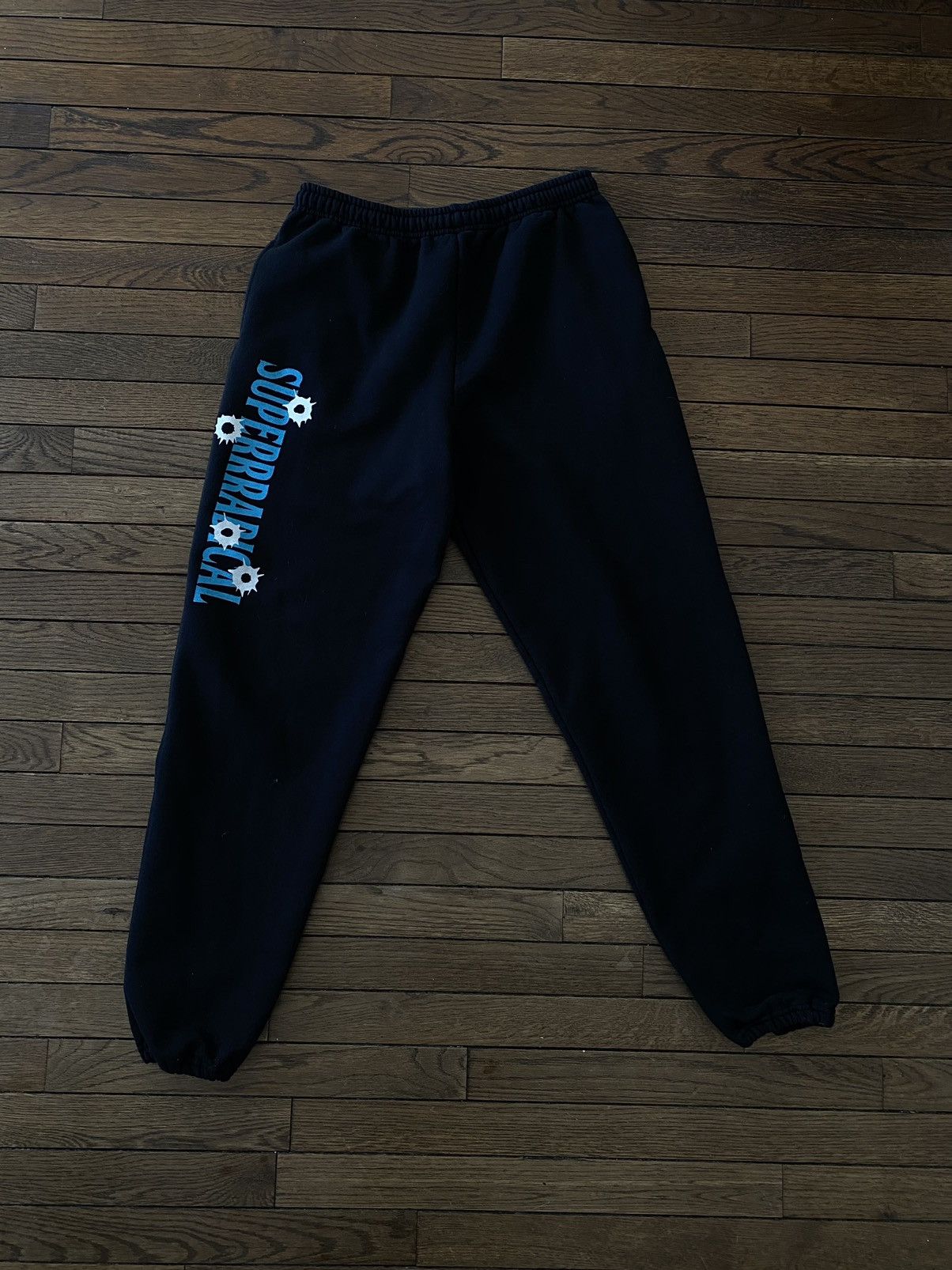 Superrradical Superrradical Black Bullet Hole Logo Sweatpants 32 Bart M Size US 32 / EU 48 - 1 Thumbnail