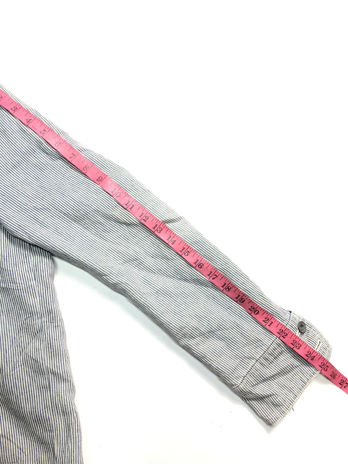 Japanese Brand BURDEN BORN TO RIDE HICKORY QUILTED INNER BUTTON JACKET Size US M / EU 48-50 / 2 - 12 Thumbnail