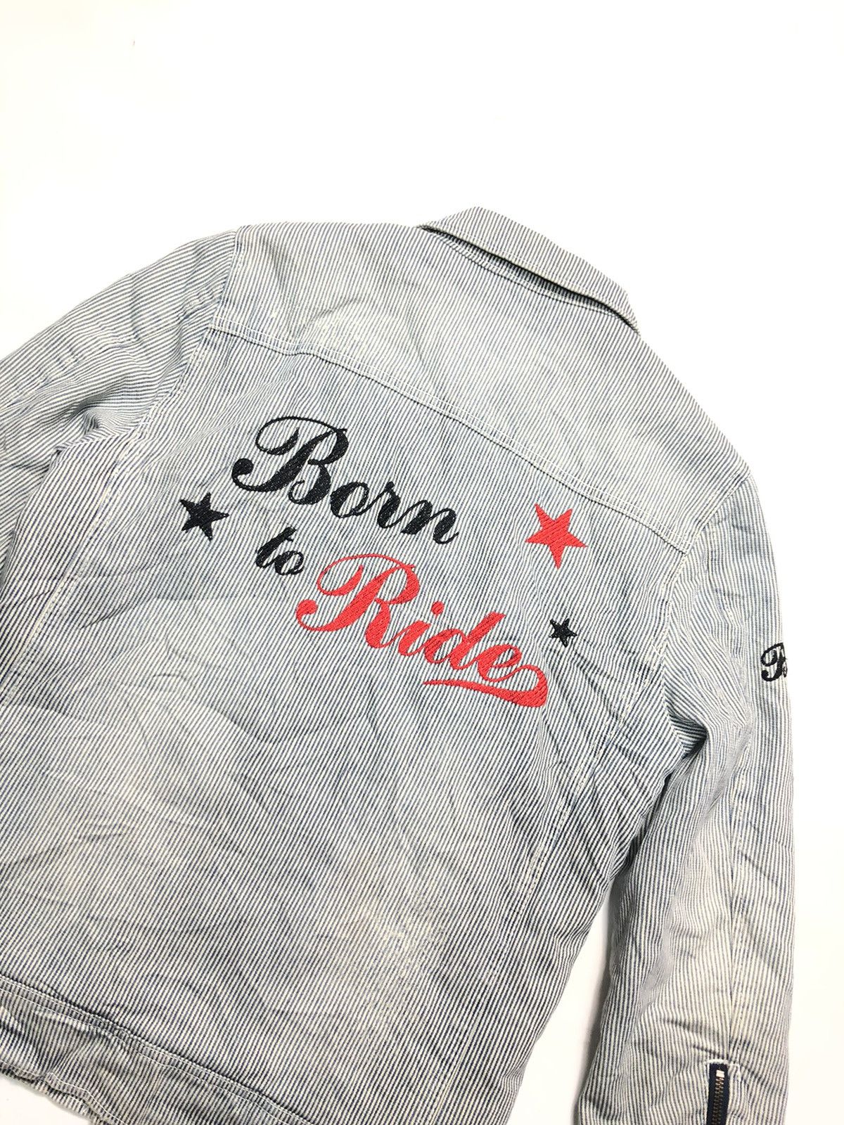 Japanese Brand BURDEN BORN TO RIDE HICKORY QUILTED INNER BUTTON JACKET Size US M / EU 48-50 / 2 - 10 Thumbnail