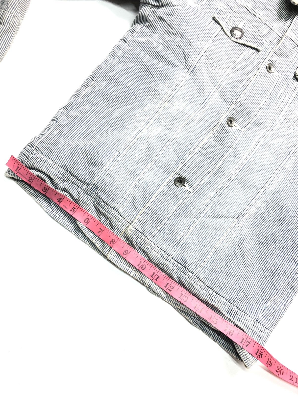 Japanese Brand BURDEN BORN TO RIDE HICKORY QUILTED INNER BUTTON JACKET Size US M / EU 48-50 / 2 - 14 Thumbnail