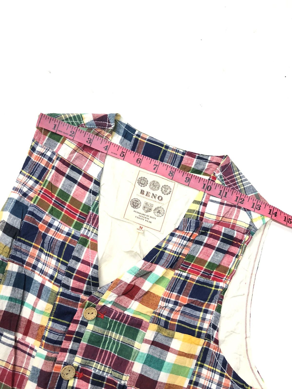 Japanese Brand BENO CLOTHING GOVERNMENT PATCH WORK VEST Size US S / EU 44-46 / 1 - 11 Thumbnail