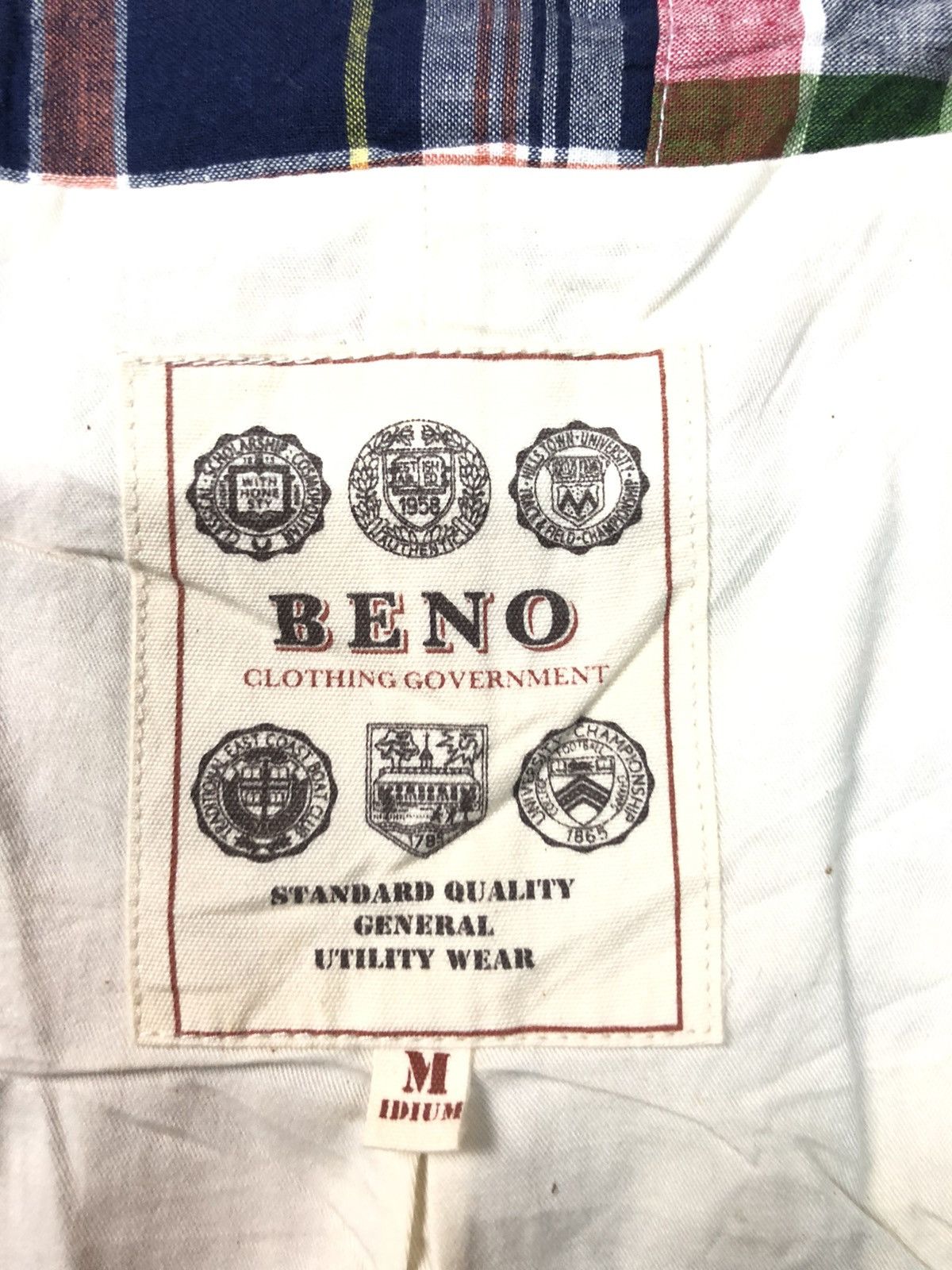 Japanese Brand BENO CLOTHING GOVERNMENT PATCH WORK VEST Size US S / EU 44-46 / 1 - 5 Thumbnail