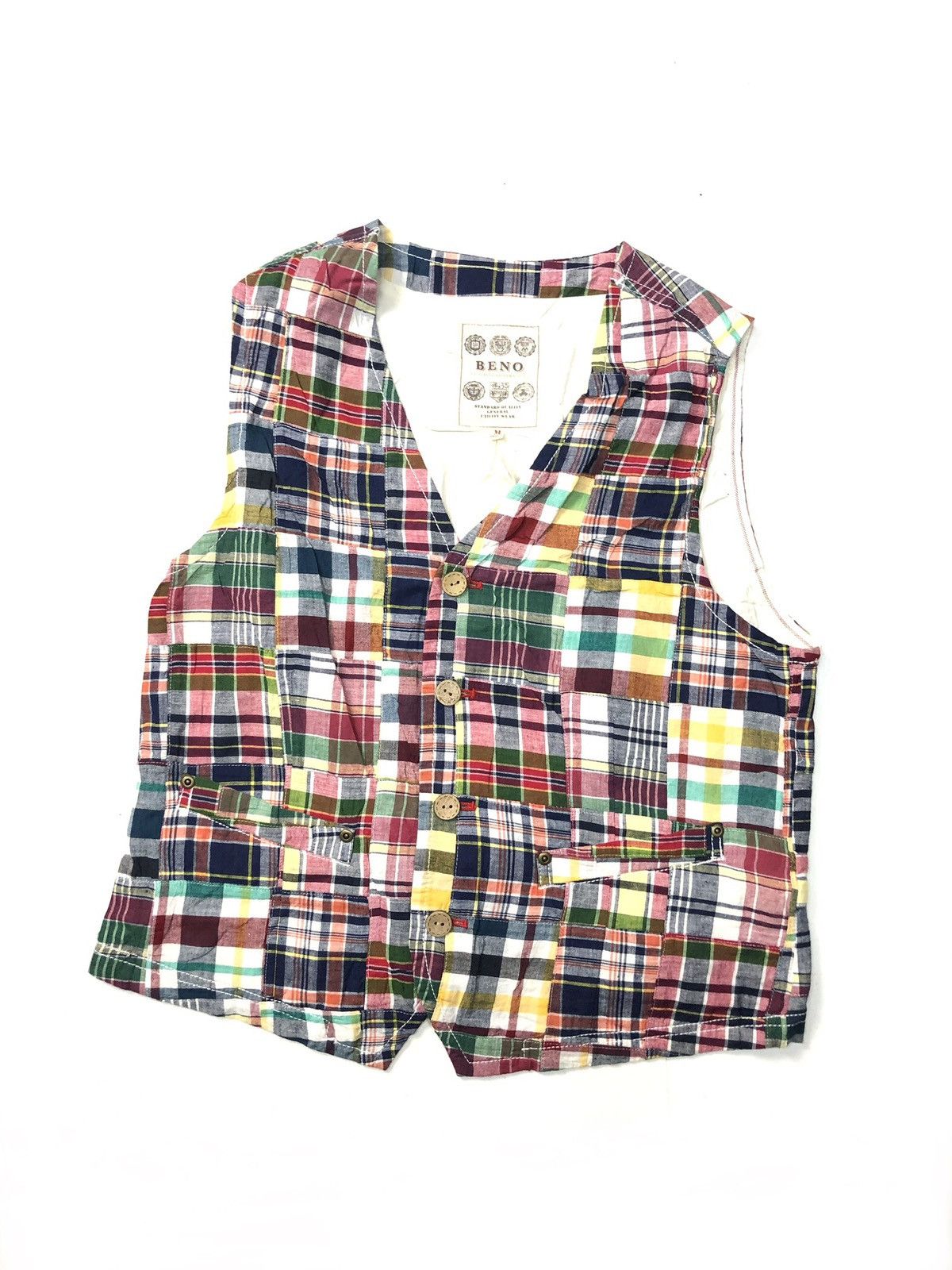 BENO CLOTHING GOVERNMENT PATCH WORK VEST