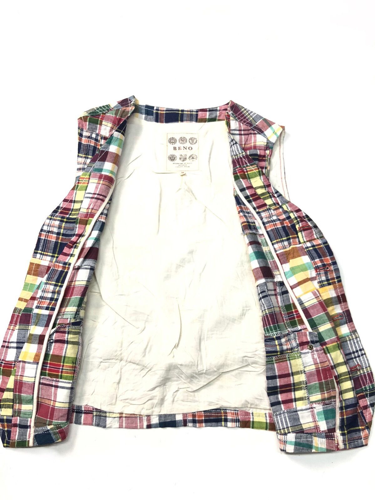 Japanese Brand BENO CLOTHING GOVERNMENT PATCH WORK VEST Size US S / EU 44-46 / 1 - 4 Thumbnail