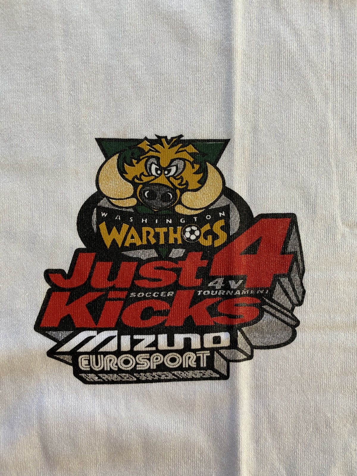 Mizuno Vintage 90’s Washington DC Warthogs Soccer Single Stitch Tee Size US S / EU 44-46 / 1 - 4 Thumbnail