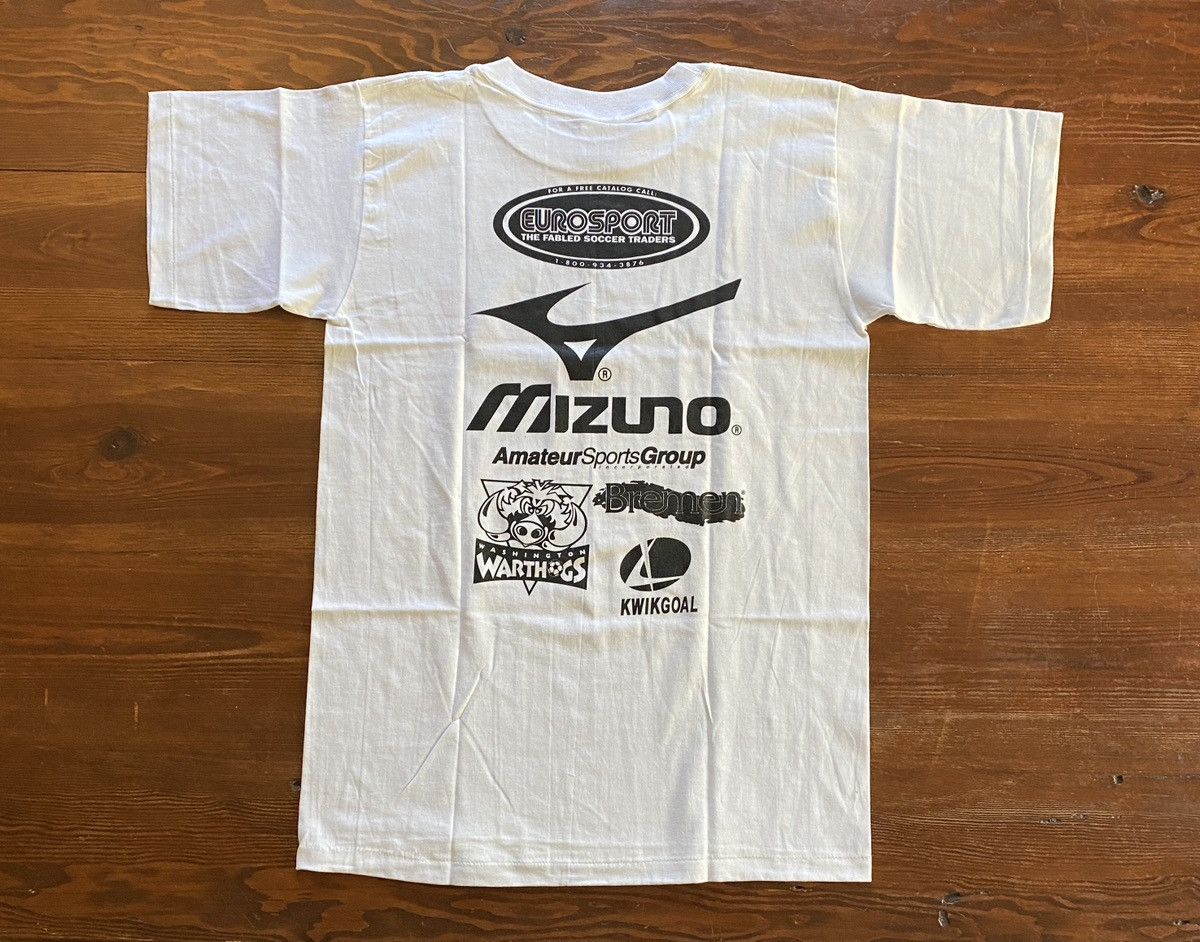 Mizuno Vintage 90’s Washington DC Warthogs Soccer Single Stitch Tee Size US S / EU 44-46 / 1 - 12 Thumbnail
