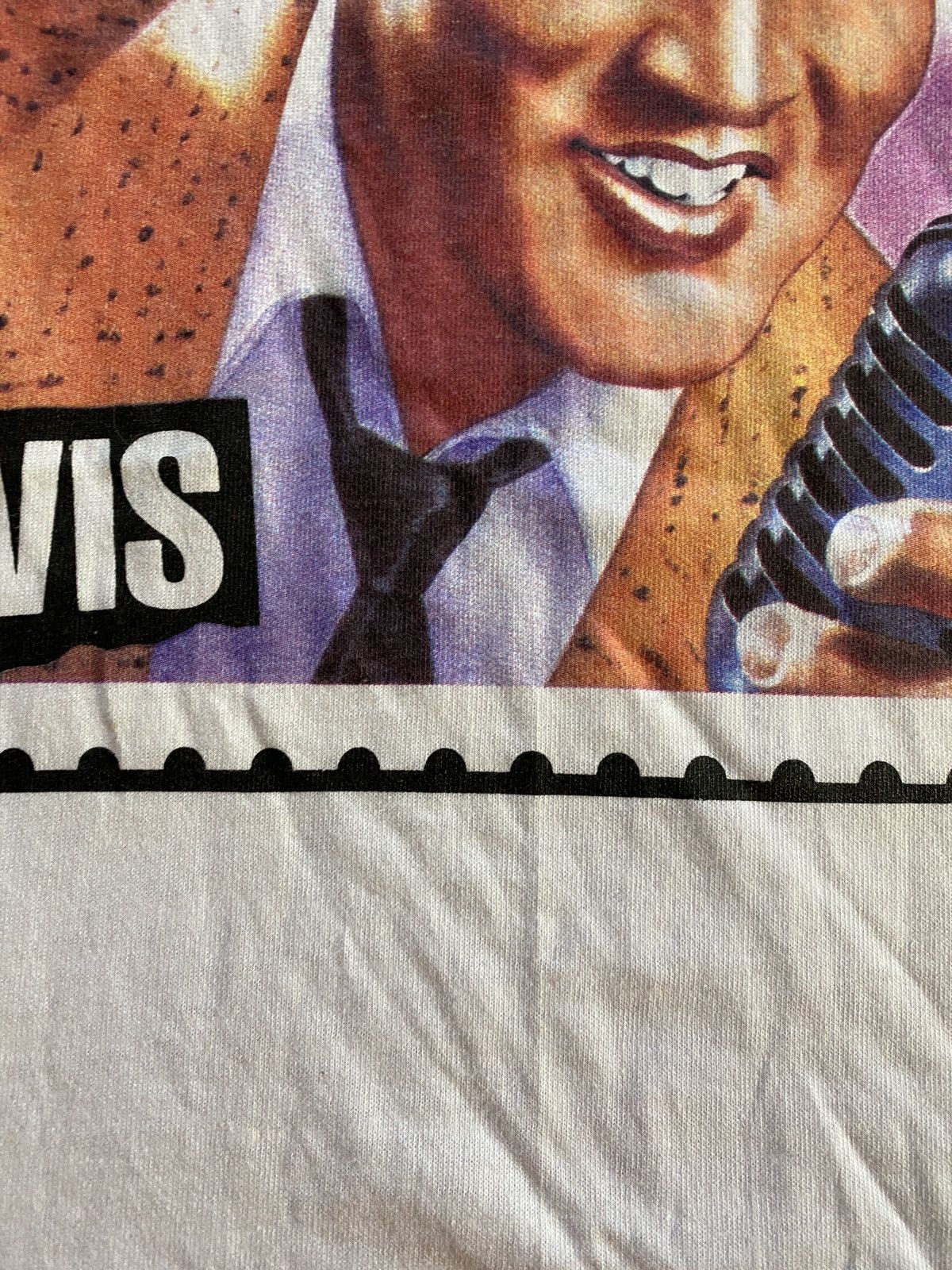 Band Tees Vintage NWT 1992 Elvis Post Stamp Single Stitch White Tee Size US XL / EU 56 / 4 - 9 Thumbnail
