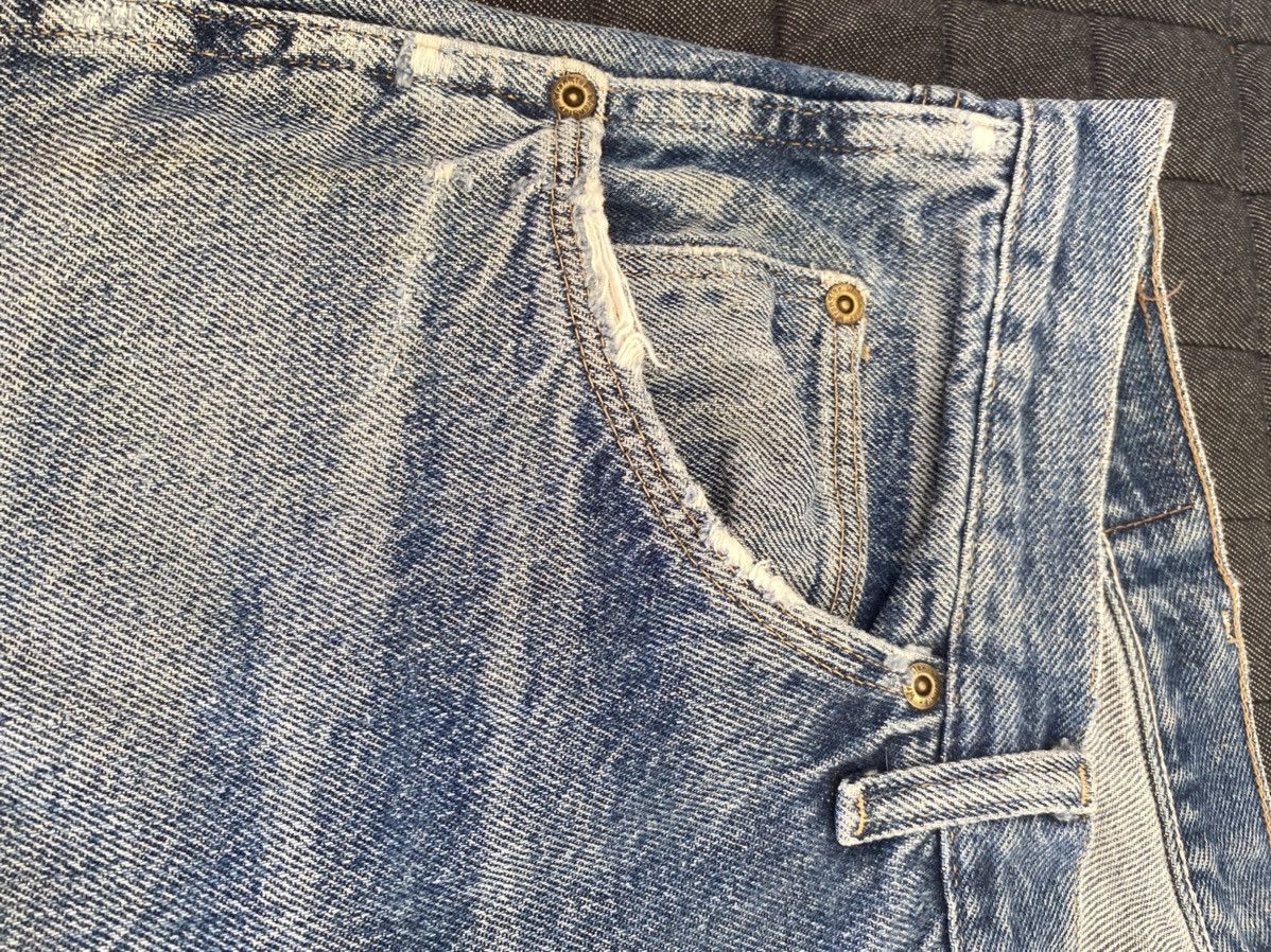 Vintage × Wrangler OFFER🔥Vintage Distressed Denim Wrangler Faded Blue Jeans Size US 34 / EU 50 - 6 Thumbnail