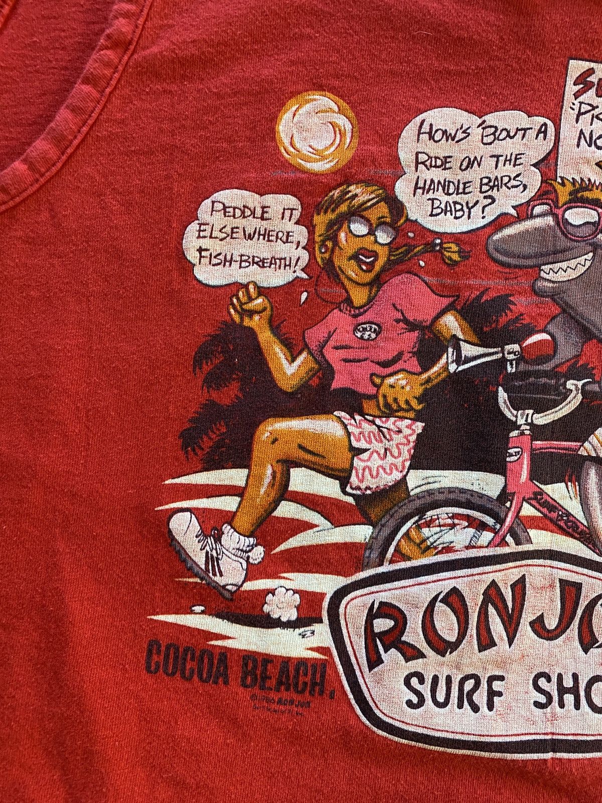 Ron Jon Surf Shop Vintage ‘86 Ron Jon Florida Cropped Front Single Stitch Tank Size US L / EU 52-54 / 3 - 3 Thumbnail