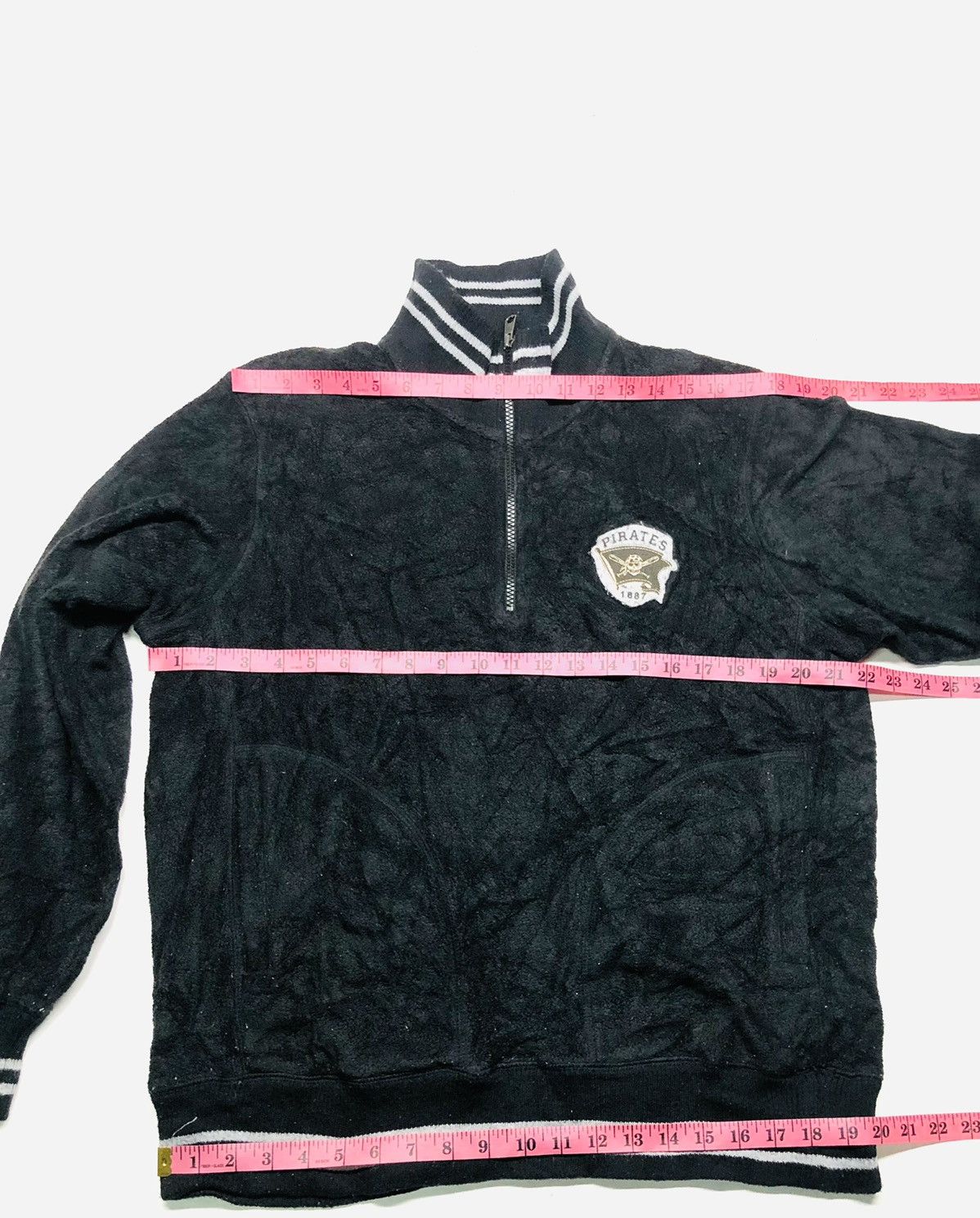 MLB × Uniqlo × Vintage VINTAGE PIRATES MLB X UNIQLO QUARTER ZIPPER FLEECE JAPAN Size US L / EU 52-54 / 3 - 9 Thumbnail