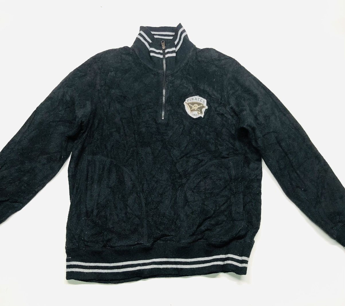 MLB × Uniqlo × Vintage VINTAGE PIRATES MLB X UNIQLO QUARTER ZIPPER FLEECE JAPAN Size US L / EU 52-54 / 3 - 1 Thumbnail