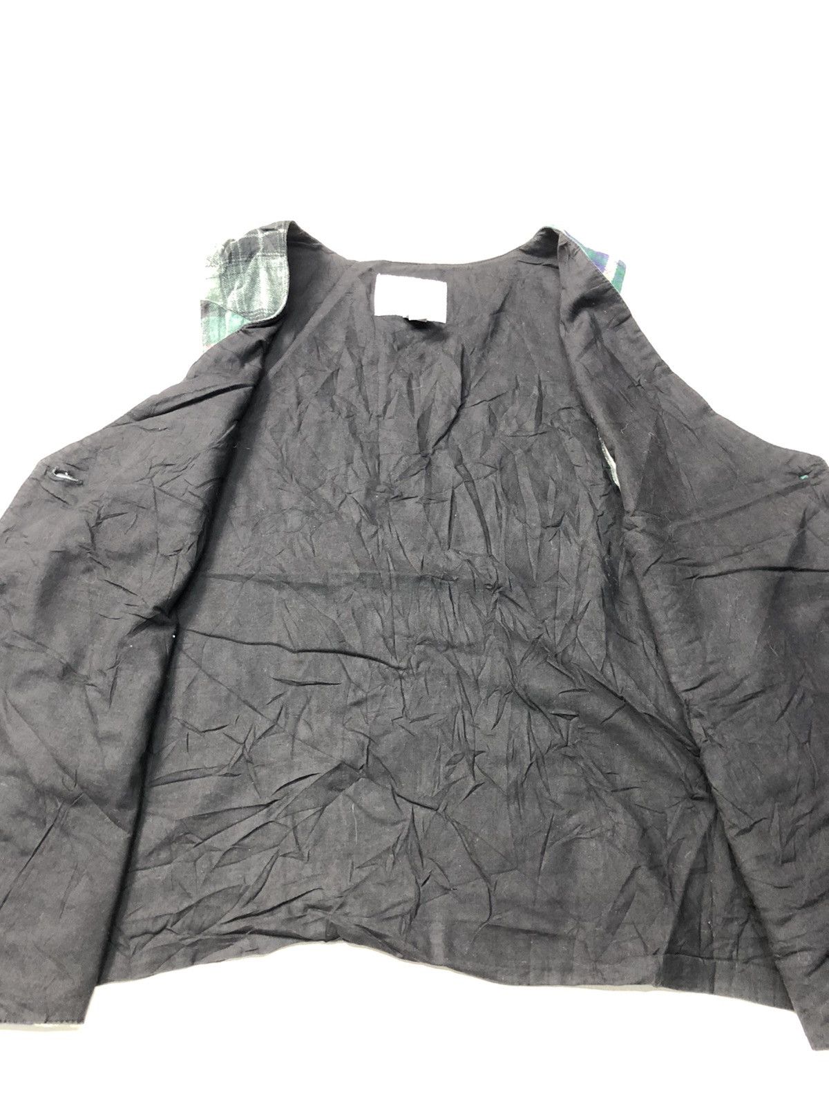 Japanese Brand BOOM PATCH WORK PLAID CHEKERED VEST Size US S / EU 44-46 / 1 - 3 Thumbnail