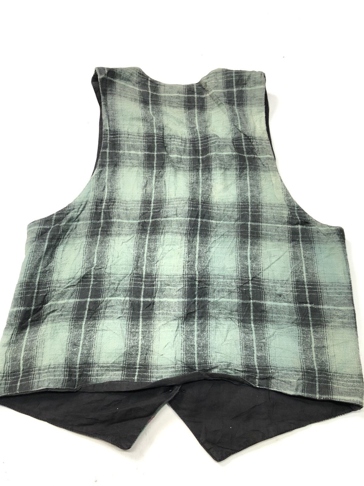 Japanese Brand BOOM PATCH WORK PLAID CHEKERED VEST Size US S / EU 44-46 / 1 - 5 Thumbnail