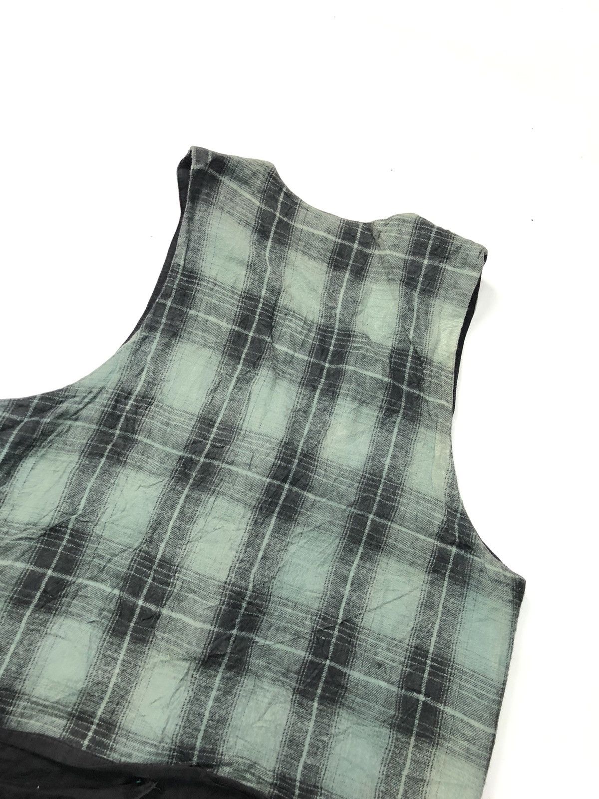Japanese Brand BOOM PATCH WORK PLAID CHEKERED VEST Size US S / EU 44-46 / 1 - 6 Thumbnail