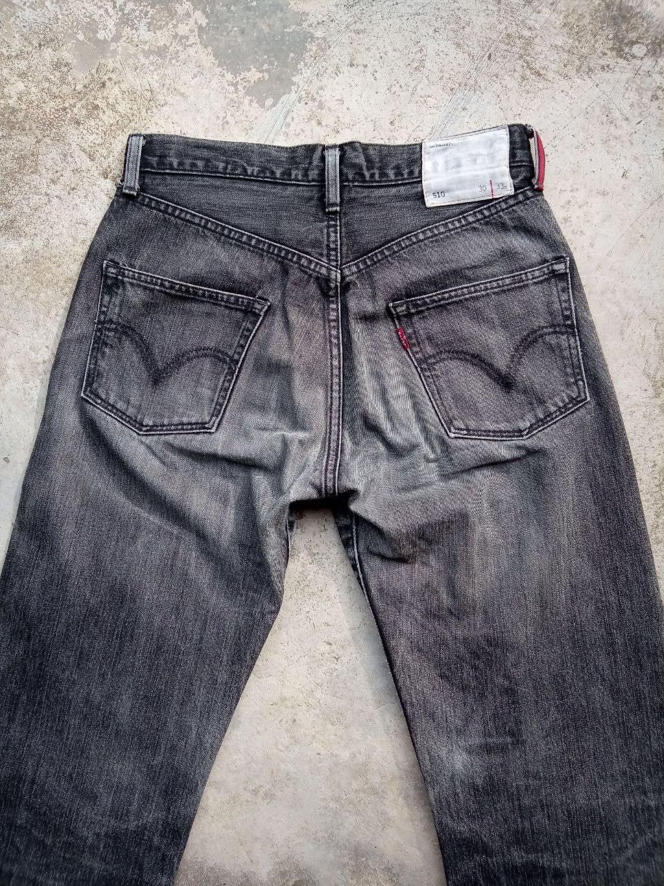 Levi's Vintage Levi's REDLOOP 510 Distressed Black Faded Jeans Size US 30 / EU 46 - 7 Thumbnail