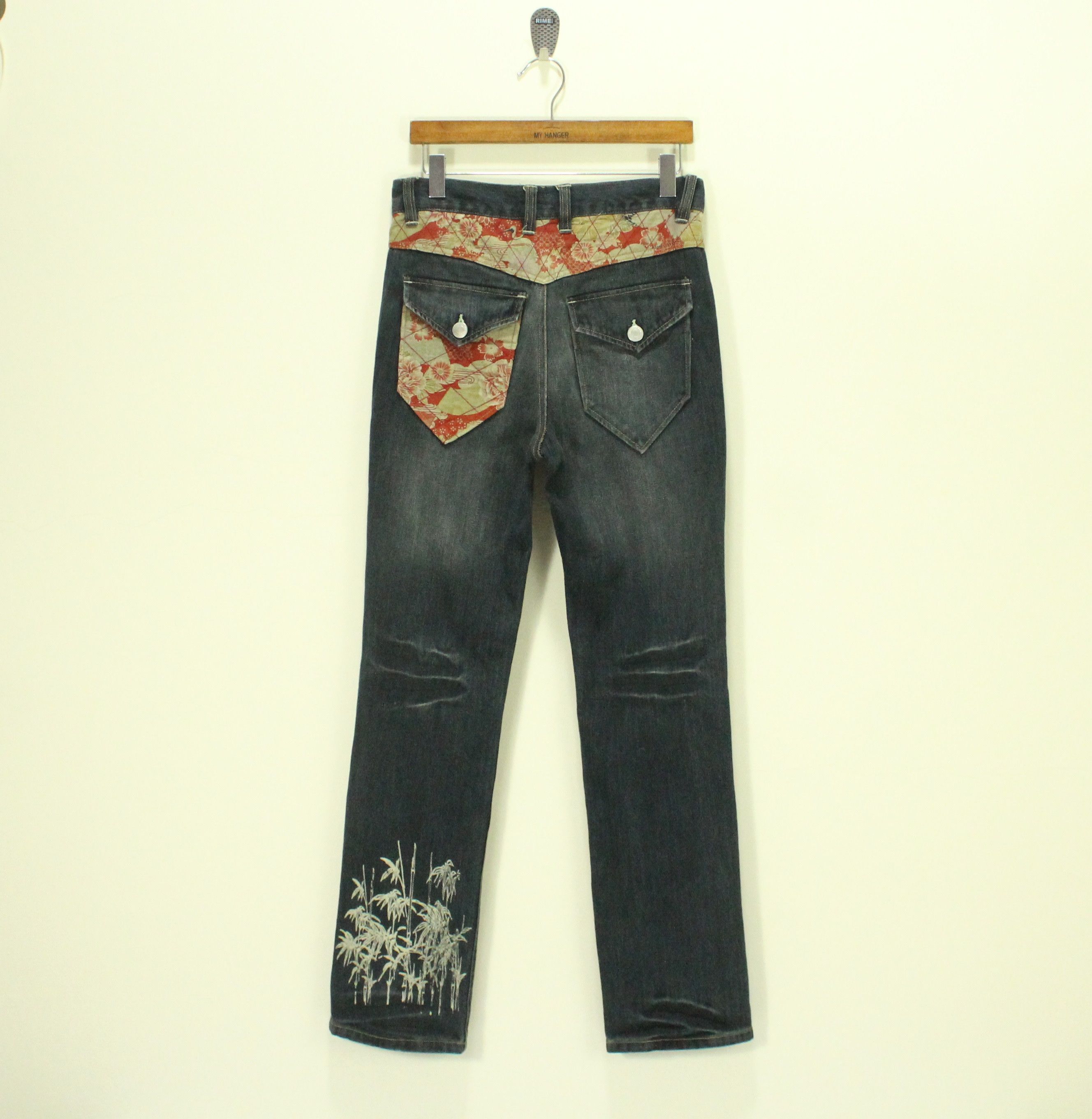 Japanese Brand TIGER Printed Denim Japan Crafted Patchwork Styled Size US 30 / EU 46 - 9 Thumbnail