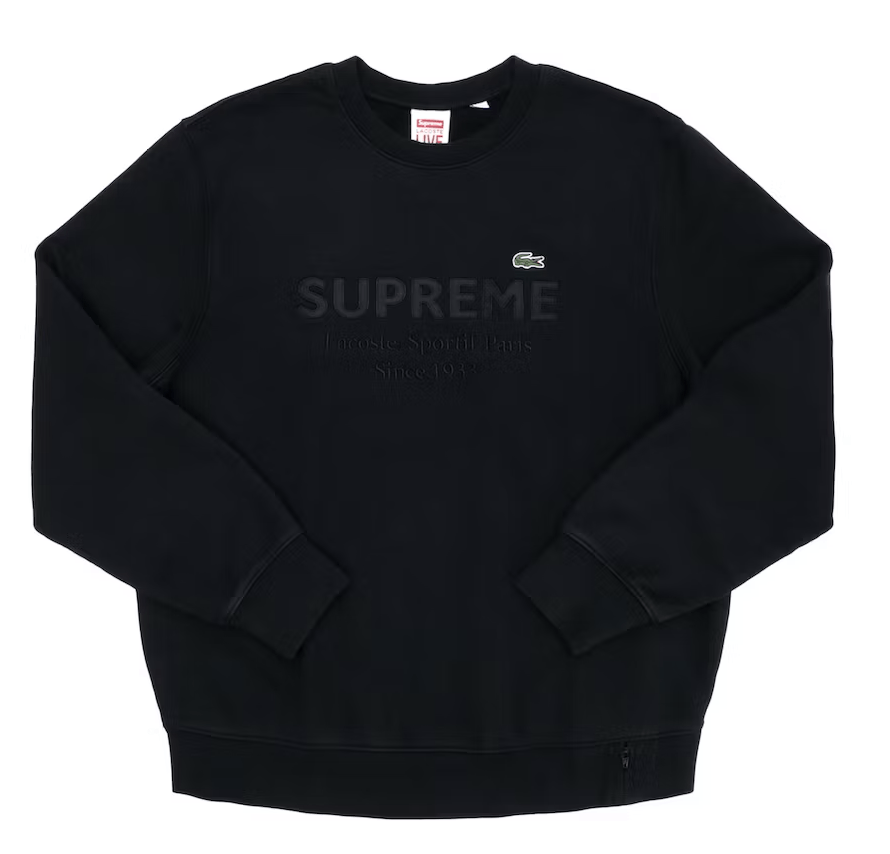 Supreme Lacoste Crewneck | Grailed