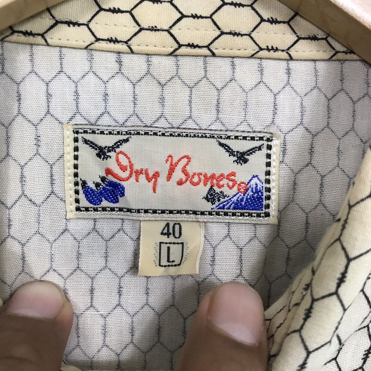 Dry Bones 🔊🔥DRY BONES western shirt cock snake nice design Size US L / EU 52-54 / 3 - 7 Thumbnail