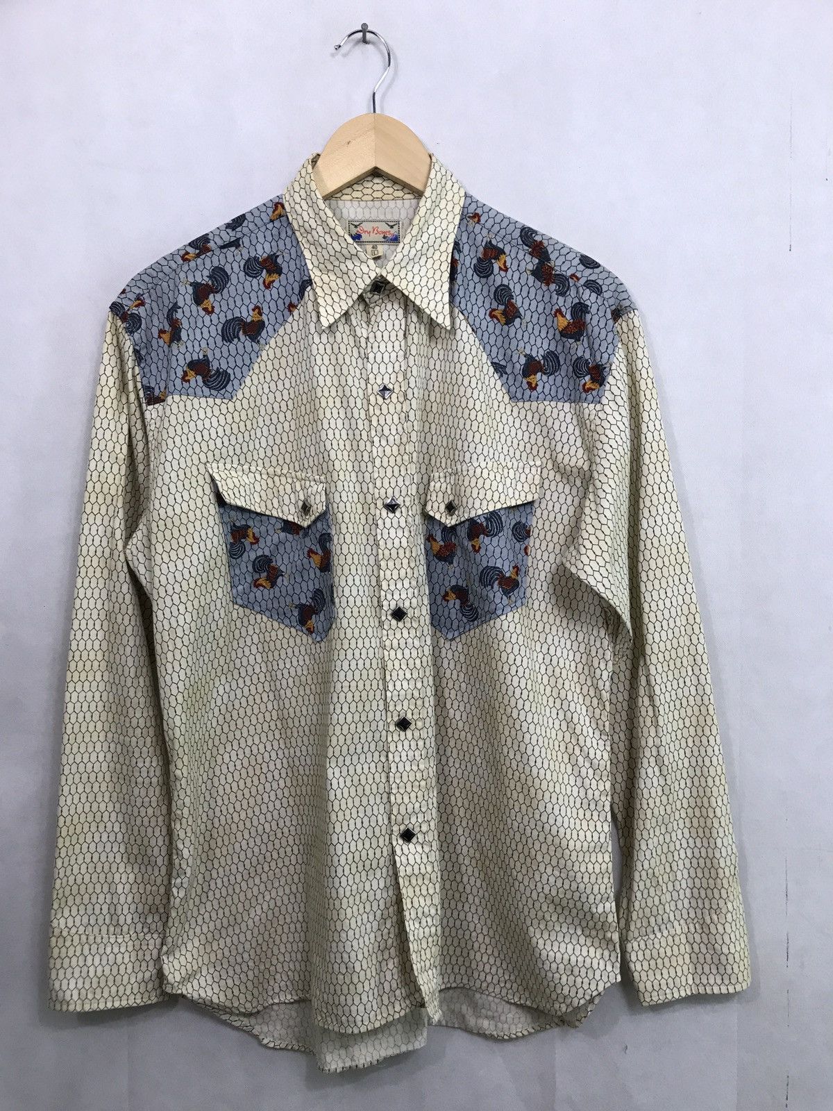 Dry Bones 🔊🔥DRY BONES western shirt cock snake nice design Size US L / EU 52-54 / 3 - 1 Thumbnail