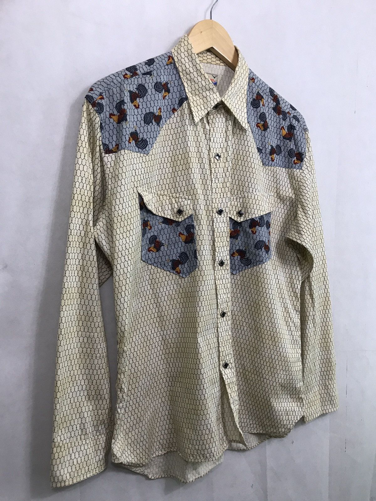 Dry Bones 🔊🔥DRY BONES western shirt cock snake nice design Size US L / EU 52-54 / 3 - 2 Thumbnail