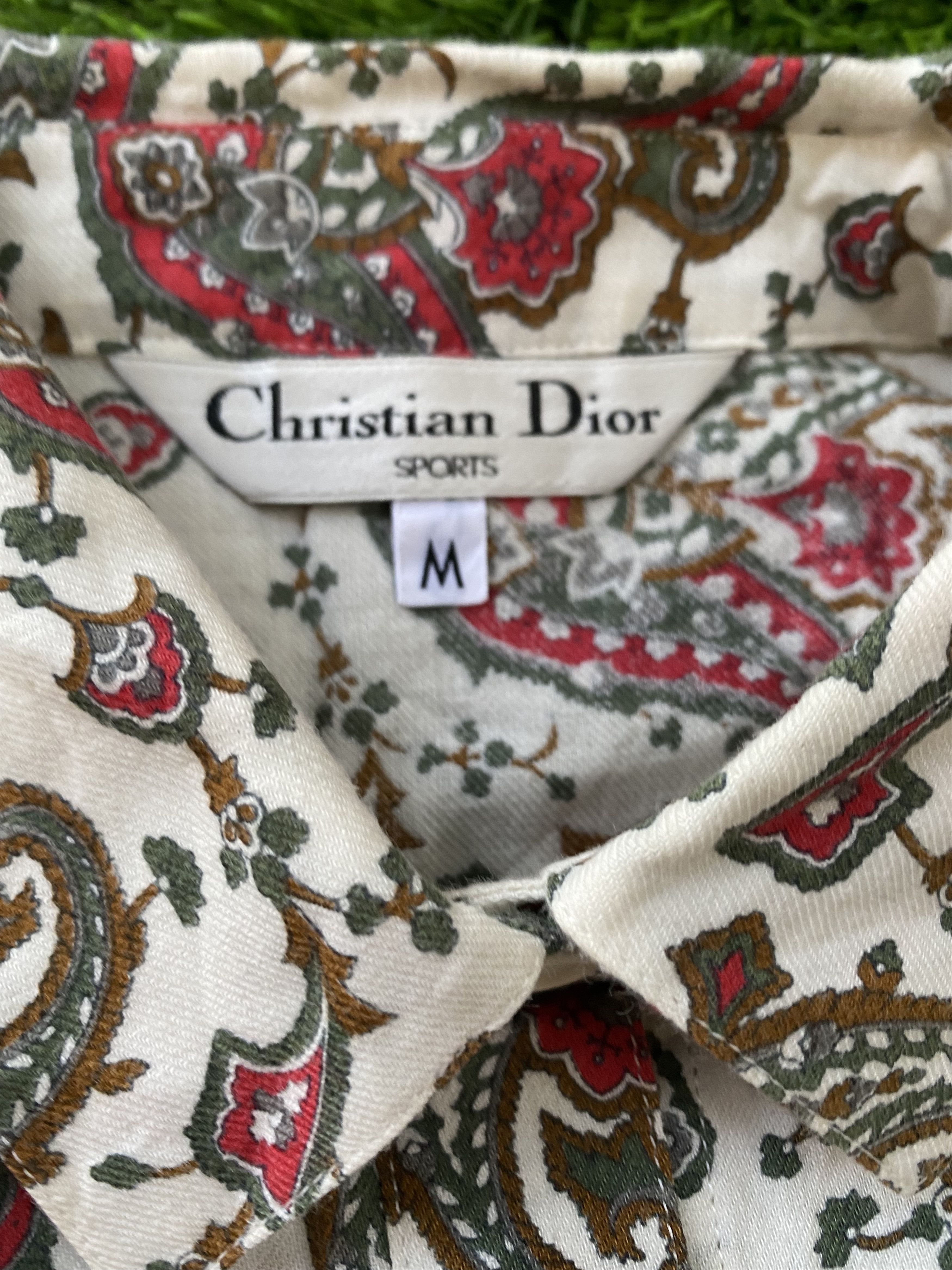 Christian Dior Monsieur Vintage 90s Christian Dior Paisley Longsleeve Shirts Size M / US 6-8 / IT 42-44 - 3 Thumbnail
