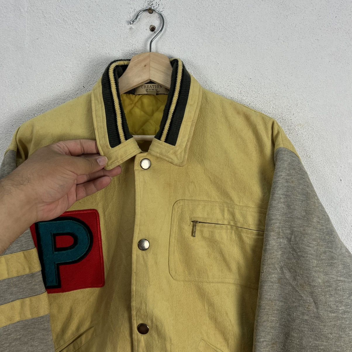 Japanese Brand VINTAGE VARSITY JACKET CREATION CUBE BIG LOGO Size US L / EU 52-54 / 3 - 4 Thumbnail