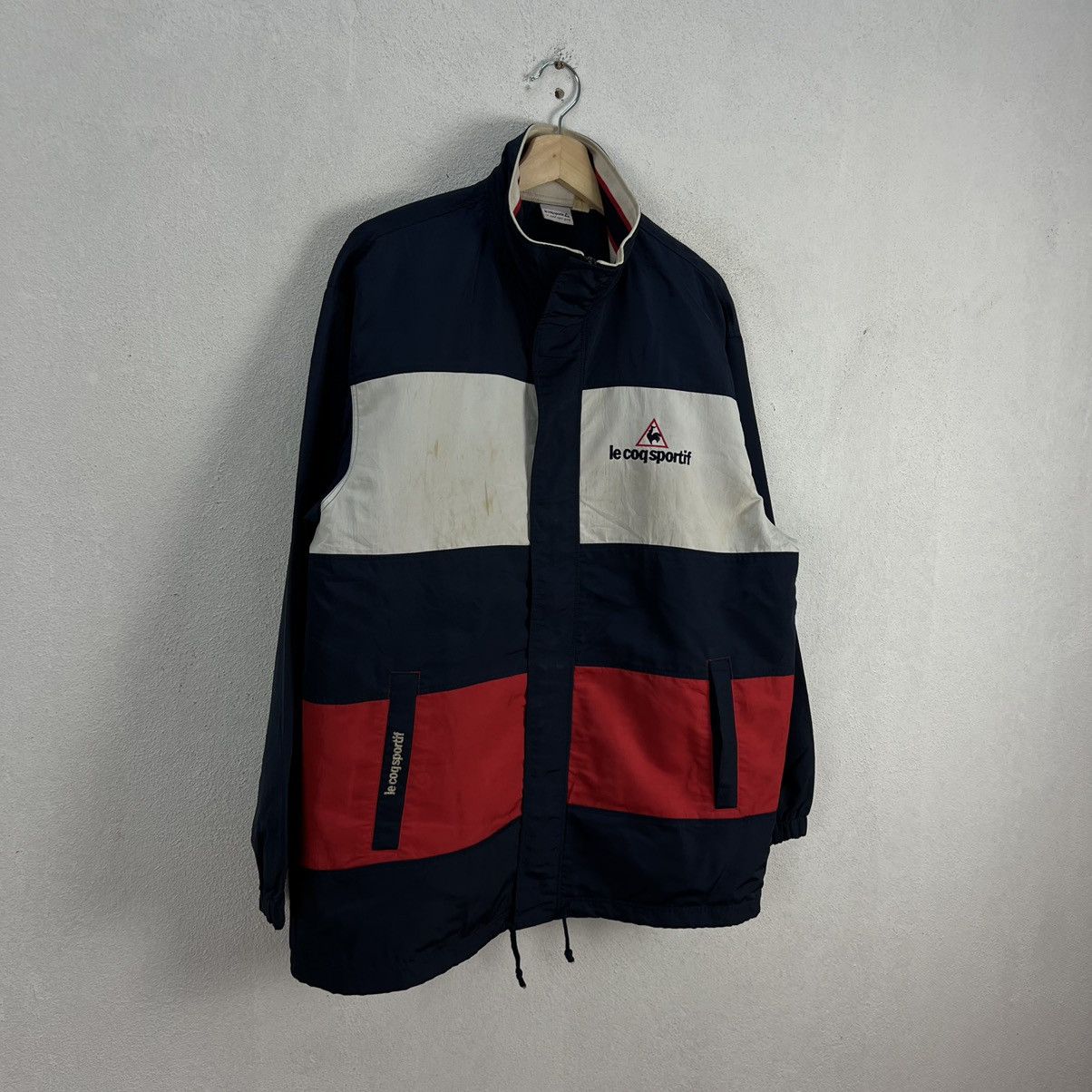 Japanese Brand VINTAGE LE COQ SPORTIF BIG LOGO JACKET Size US L / EU 52-54 / 3 - 2 Thumbnail